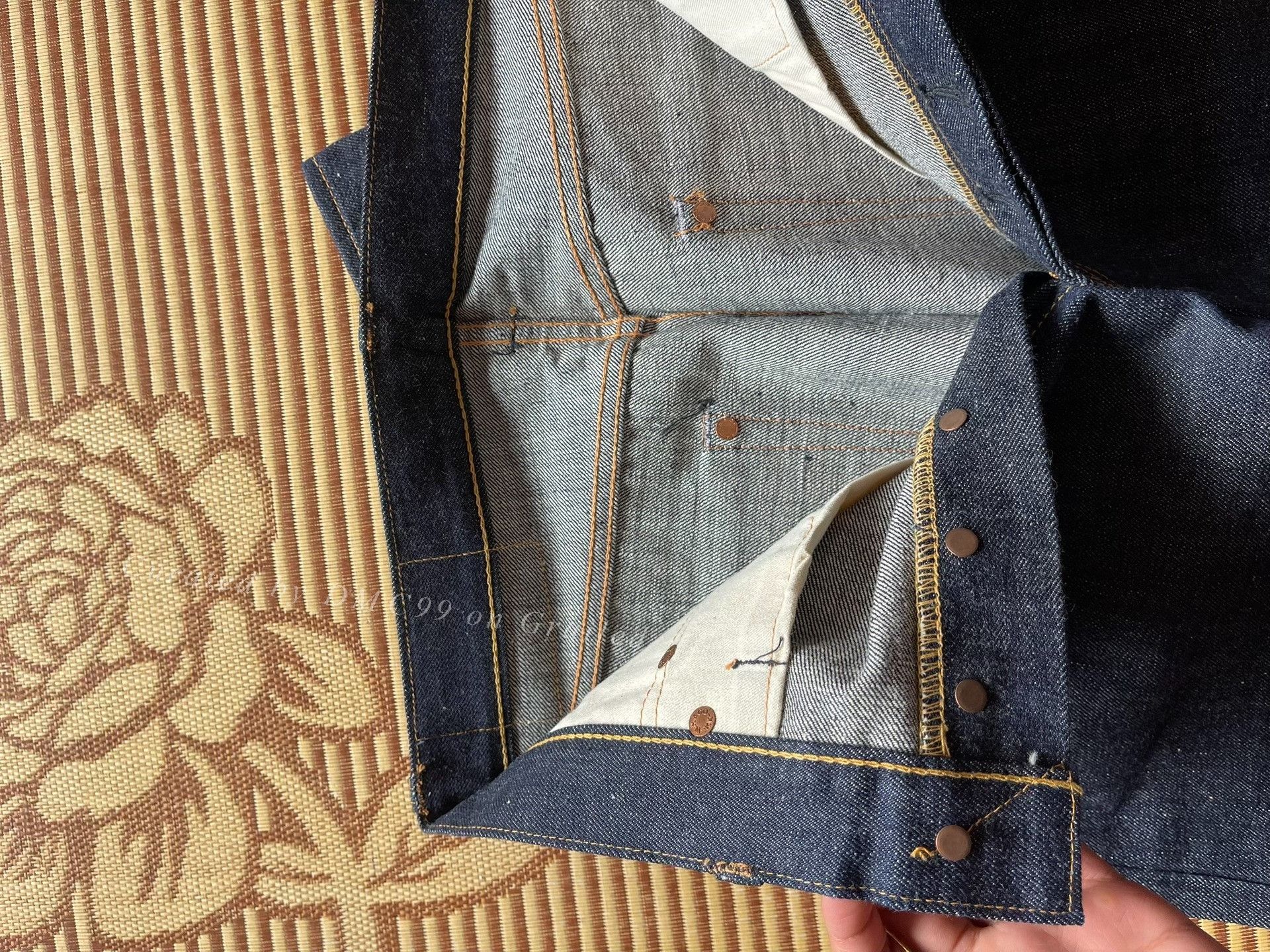 Warehouse & Co. Warehouse 1000 Raw Denim Jeans Size US 32 / EU 48 - 6 Thumbnail
