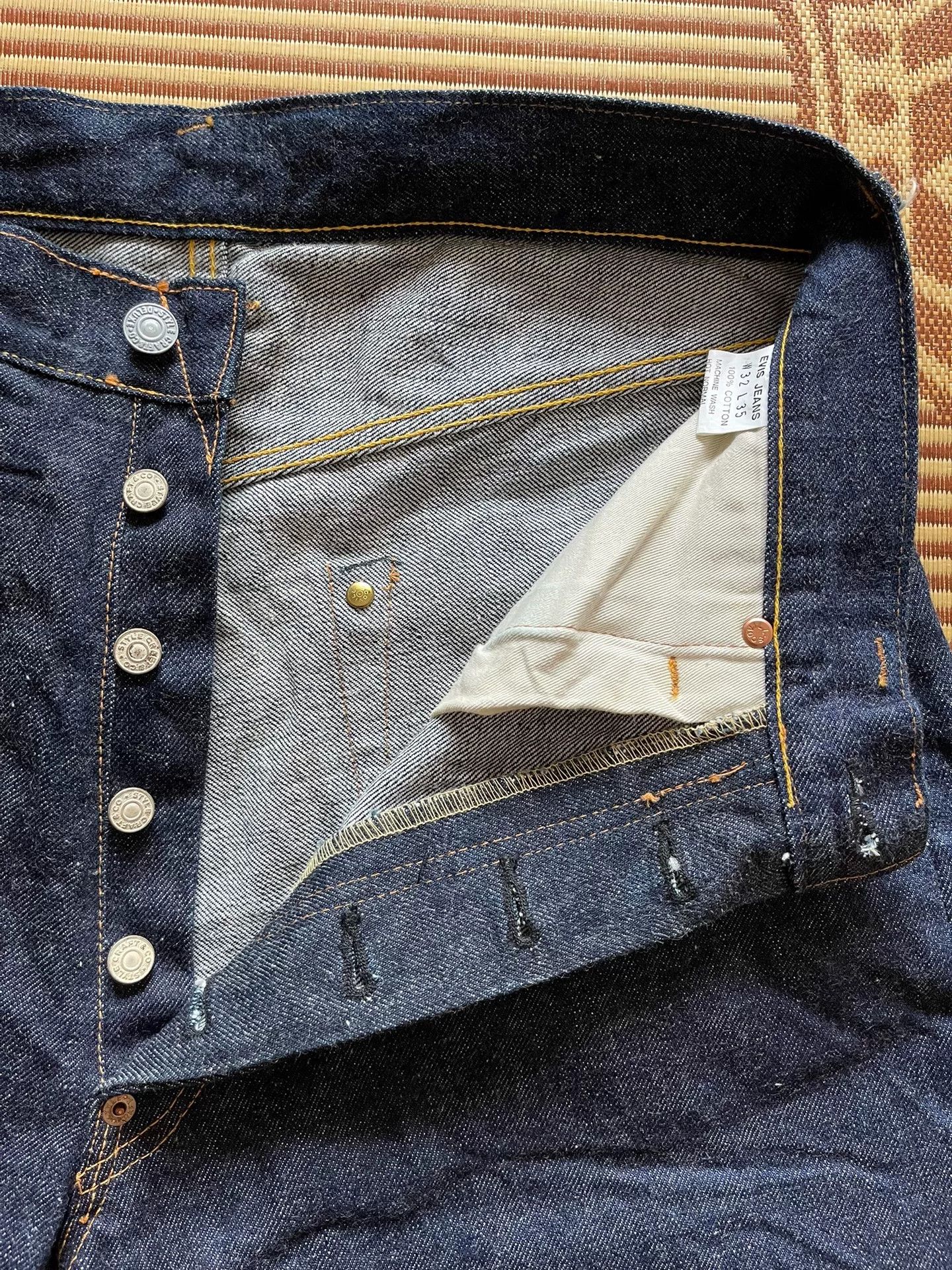 Evisu Evisu Raw Denim Jeans W32 Size US 32 / EU 48 - 6 Thumbnail