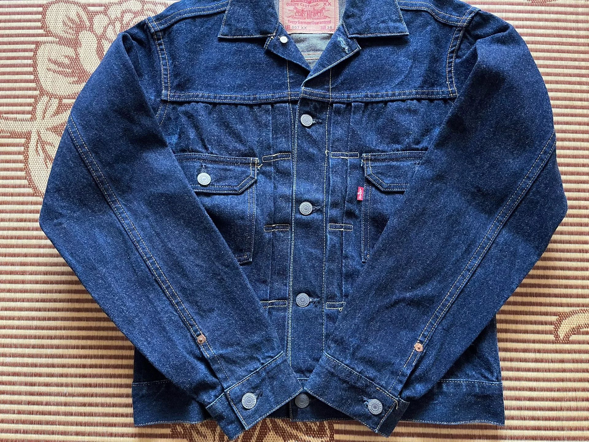 Levi's Vintage Clothing Levi's LVC 555 507xx 70502 Denim Jacket Size US S / EU 44-46 / 1 - 5 Thumbnail