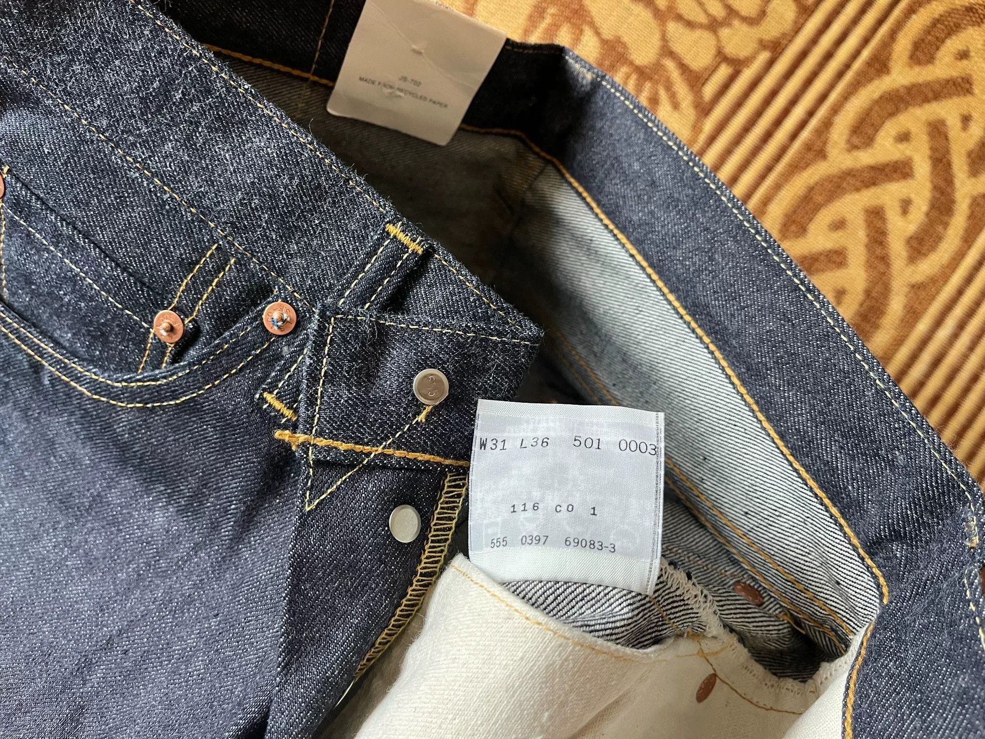 Levi's Vintage Clothing Levi's LVC 501xx 1955 Denim Jeans Size US 33 - 7 Thumbnail