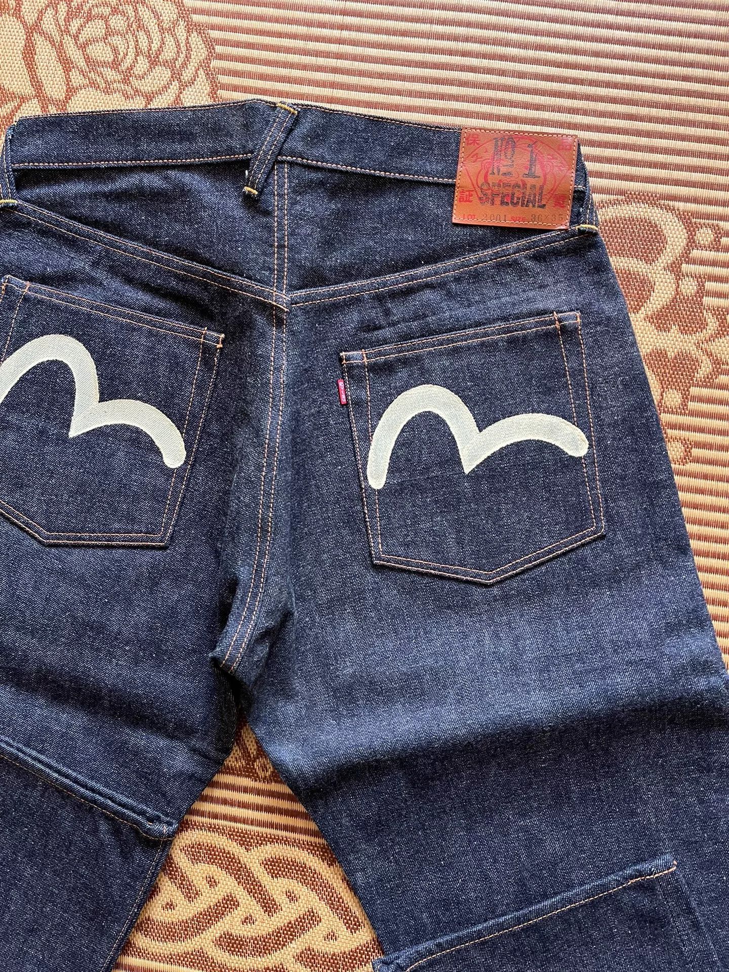 Evisu Evisu No1 2001 Pink Tab White Seagull Jeans Size US 36 / EU 52 - 4 Thumbnail
