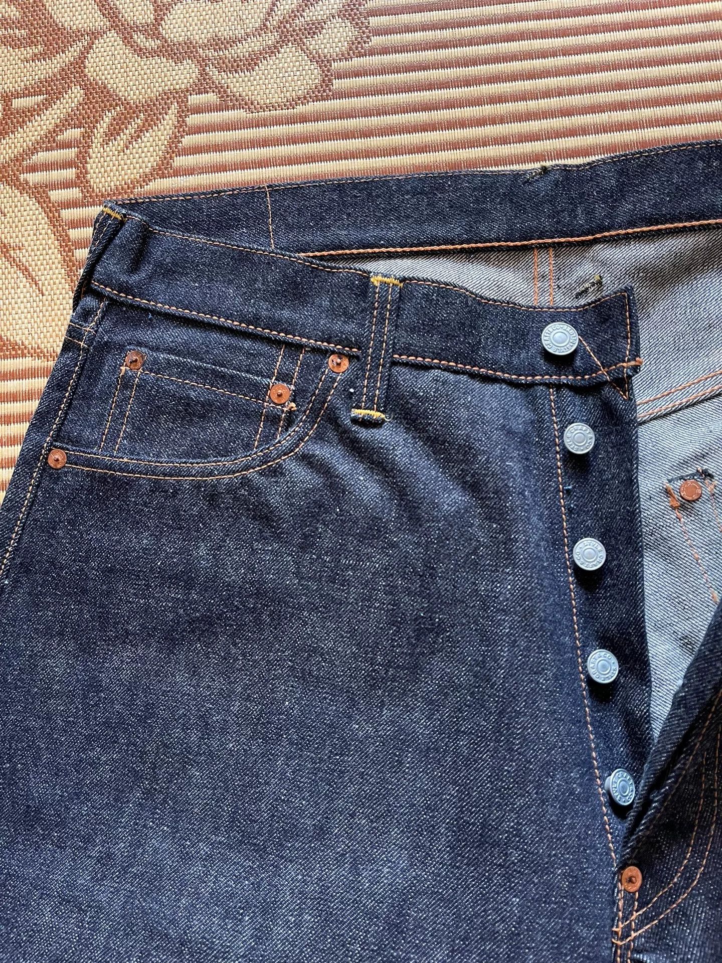 Evisu Evisu No1 2001 Pink Tab White Seagull Jeans Size US 36 / EU 52 - 6 Thumbnail