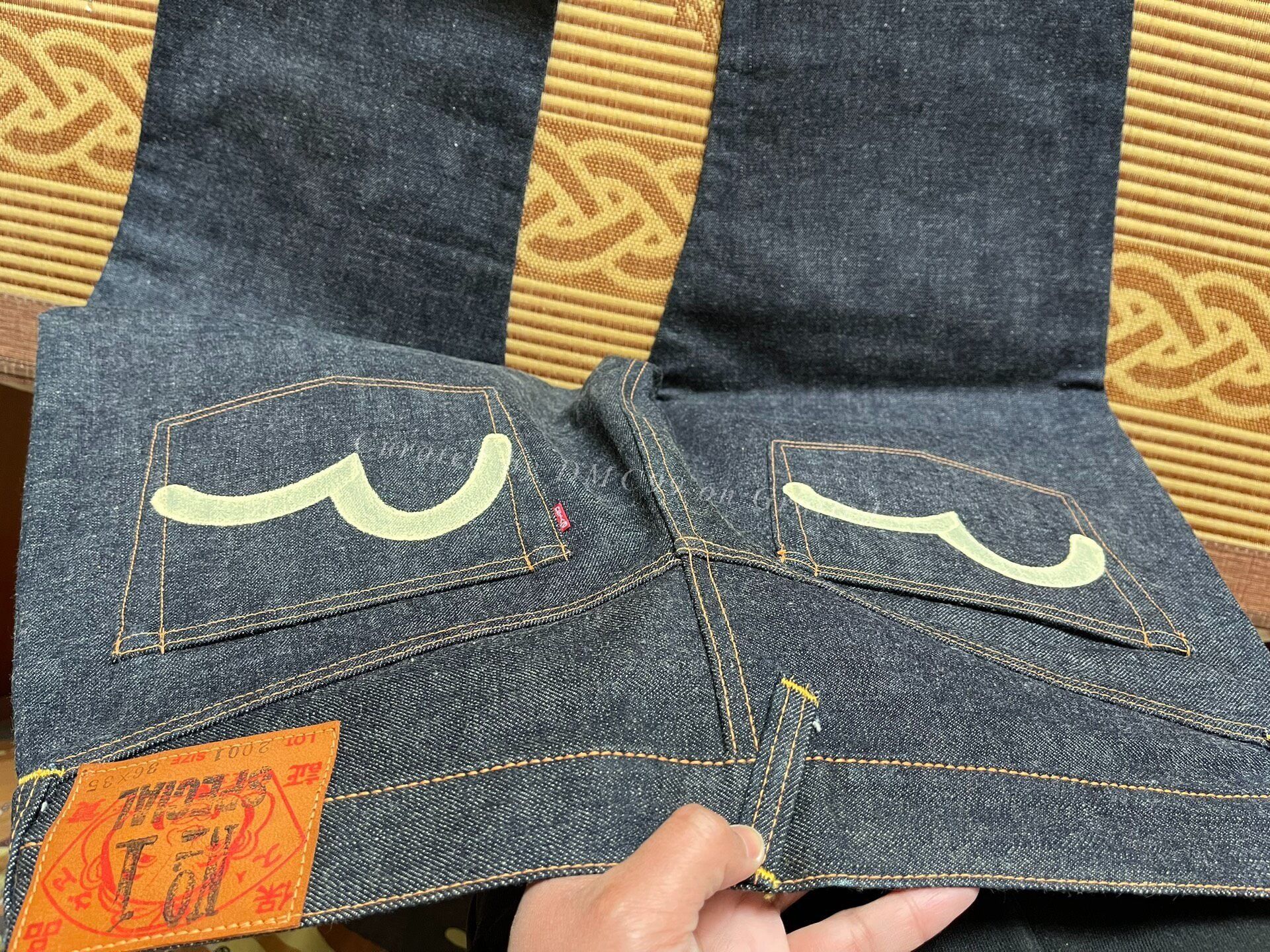 Evisu Evisu No1 2001 Pink Tab White Seagull Jeans Size US 36 / EU 52 - 7 Thumbnail