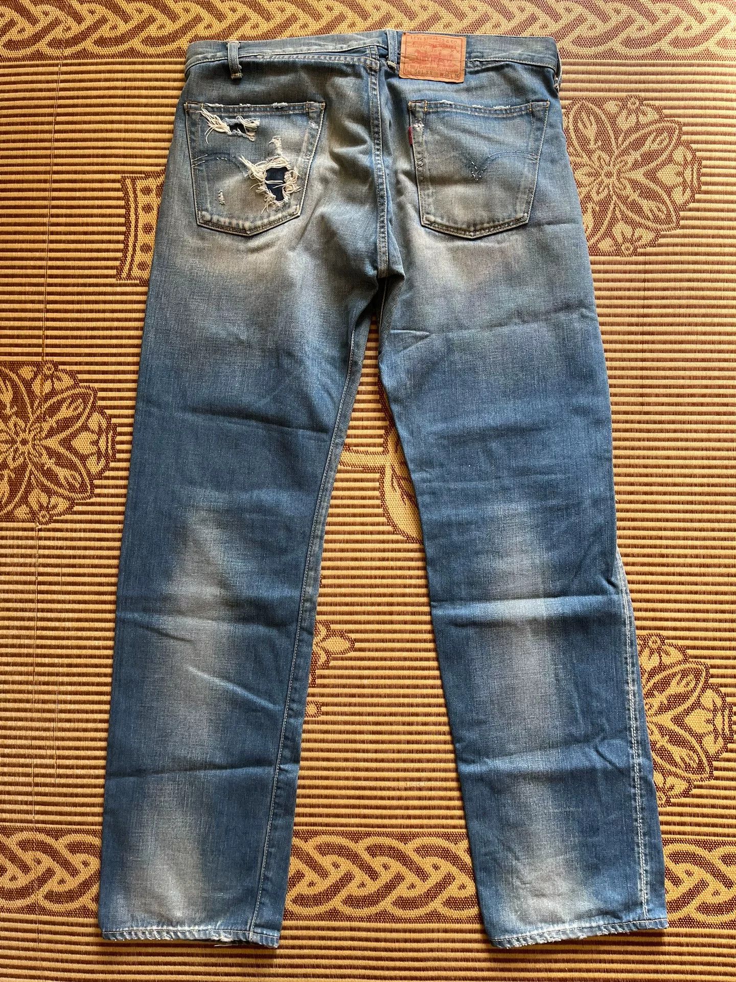 LVC Levi's LVC 55501-0073 Distressed Jeans Size US 38 / EU 54 - 2 Thumbnail