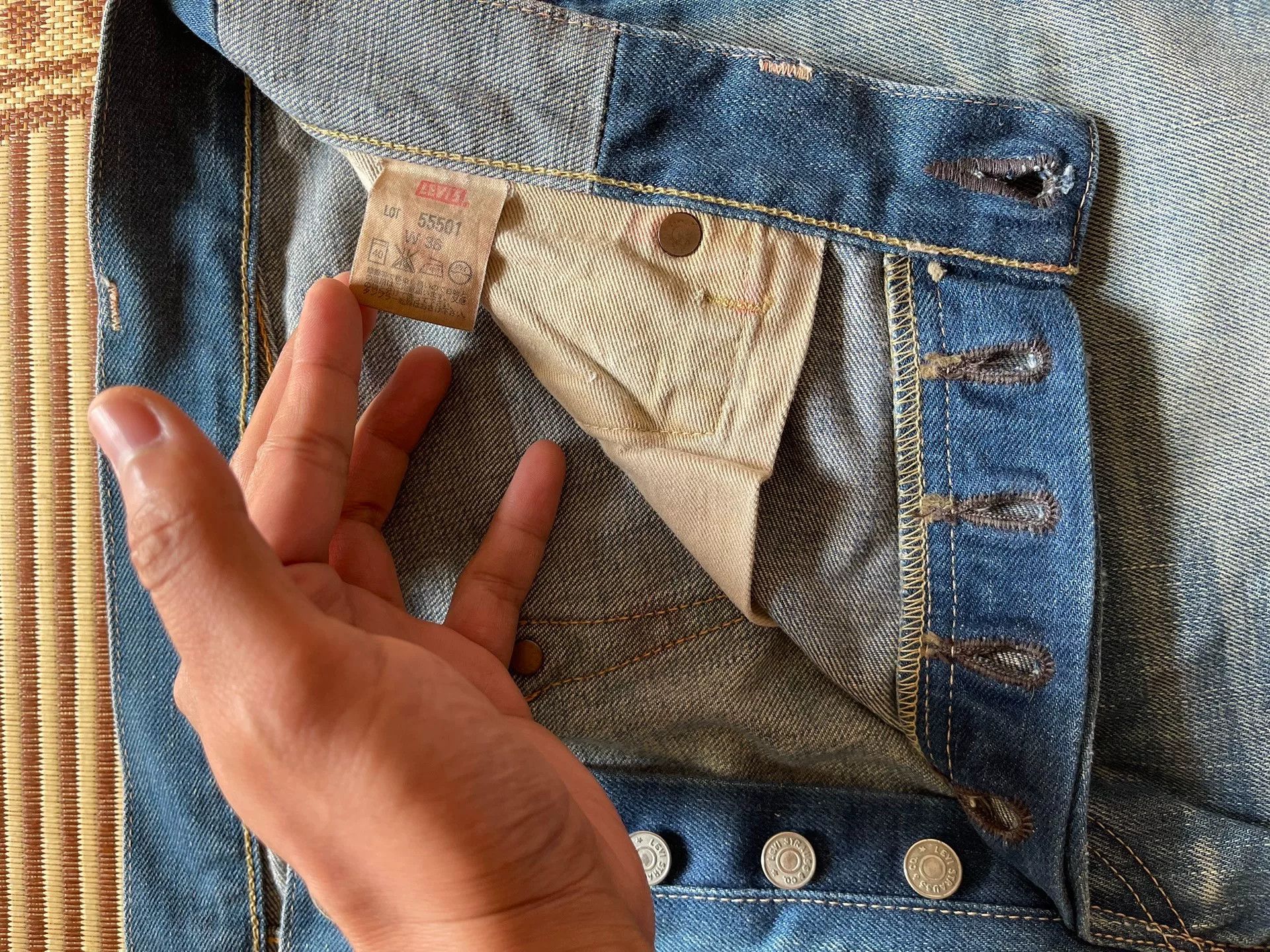 LVC Levi's LVC 55501-0073 Distressed Jeans Size US 38 / EU 54 - 7 Thumbnail