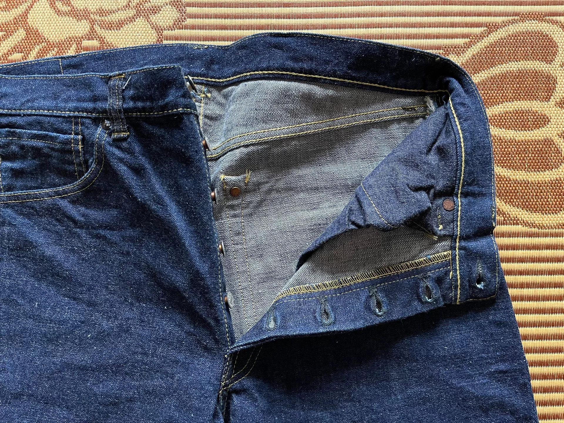 Warehouse & Co. Warehouse 1999 1003xx Raw Jeans Size US 36 / EU 52 - 6 Thumbnail