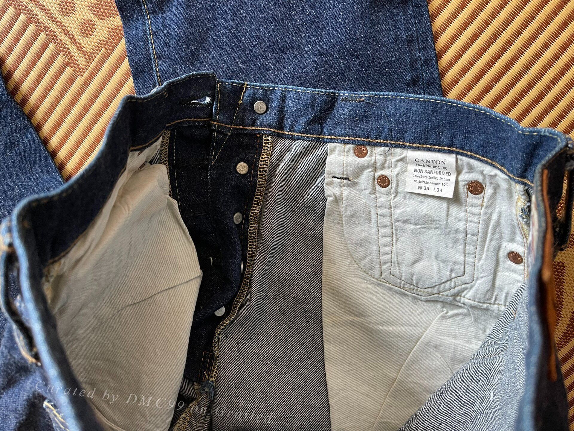 Other Canton 504 14oz Jeans W33L34 Size US 33 - 6 Thumbnail
