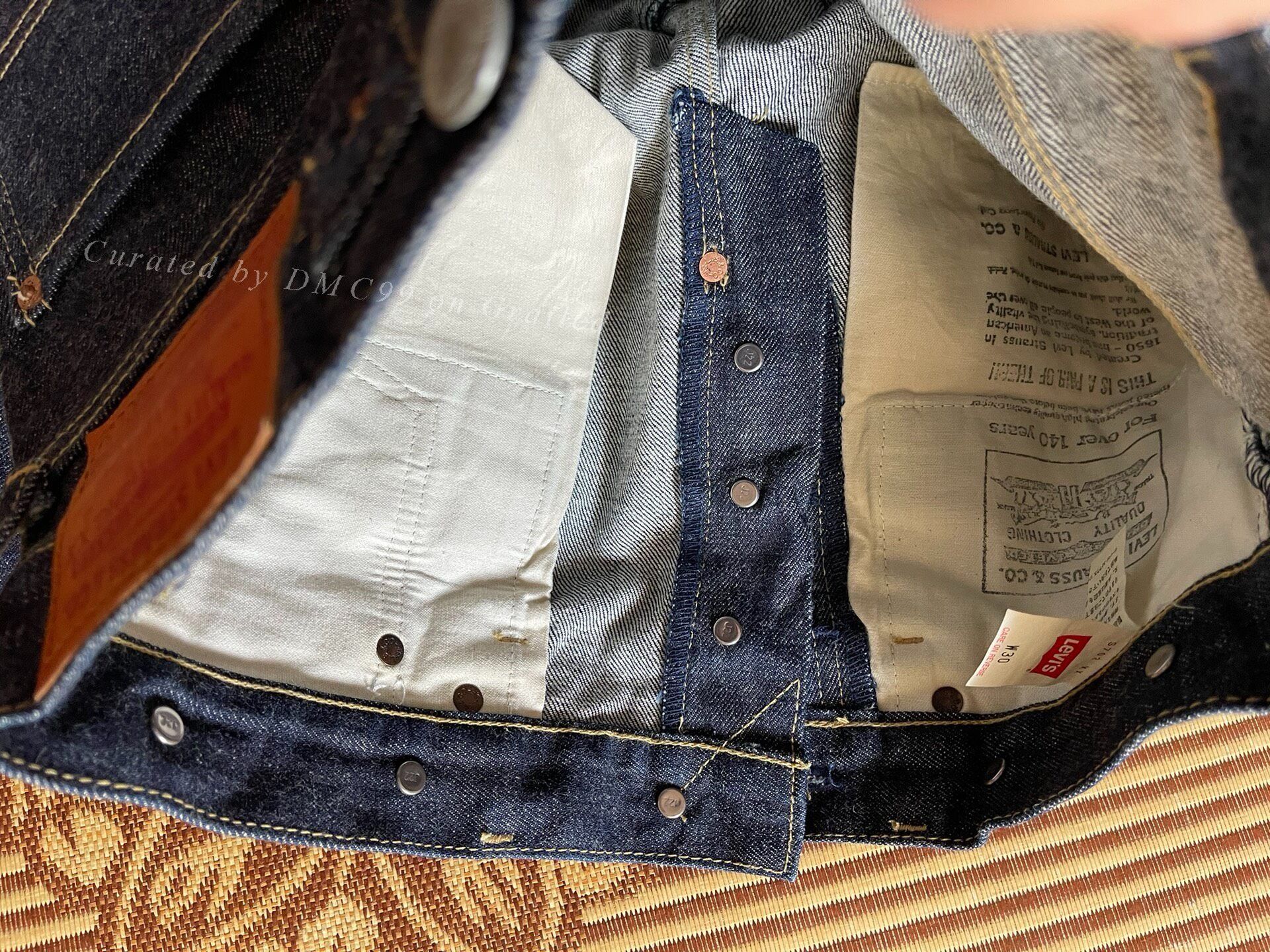 Levi's Vintage Clothing Levi's LVC S702XX Raw Denim Jeans Size US 30 / EU 46 - 5 Thumbnail
