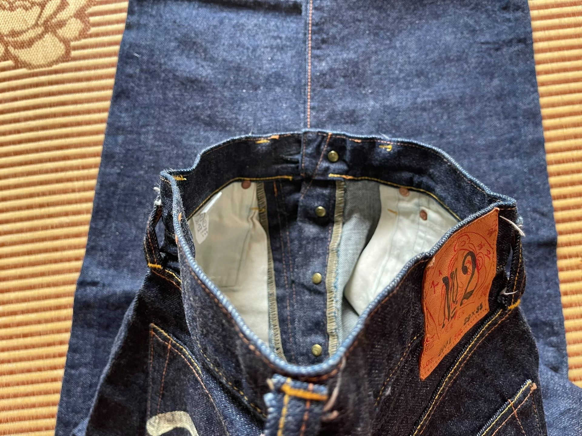 Evisu Evisu No.2 2001 Tiger Ear Japanese Flag Jeans Size US 30 / EU 46 - 6 Thumbnail
