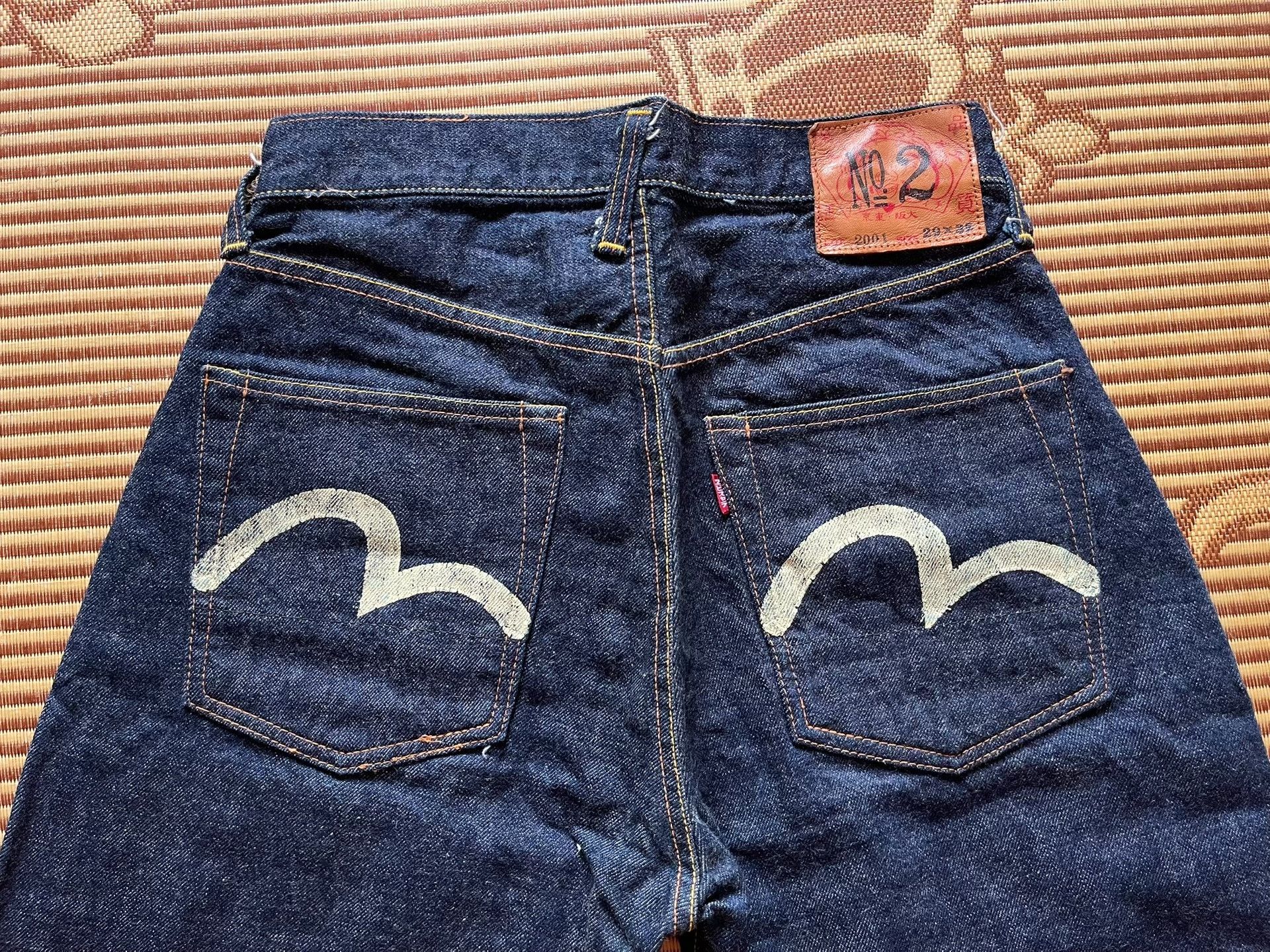 Evisu Evisu No.2 2001 Tiger Ear Japanese Flag Jeans Size US 30 / EU 46 - 4 Thumbnail