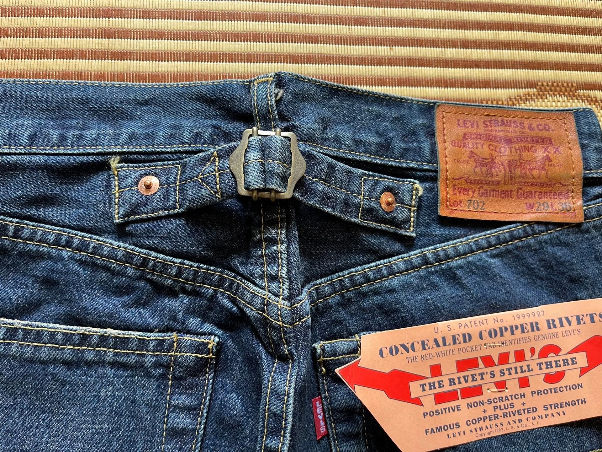 Levi's Vintage Clothing Levis LVC J22 702 Washed Jeans Size US 31 - 5 Thumbnail