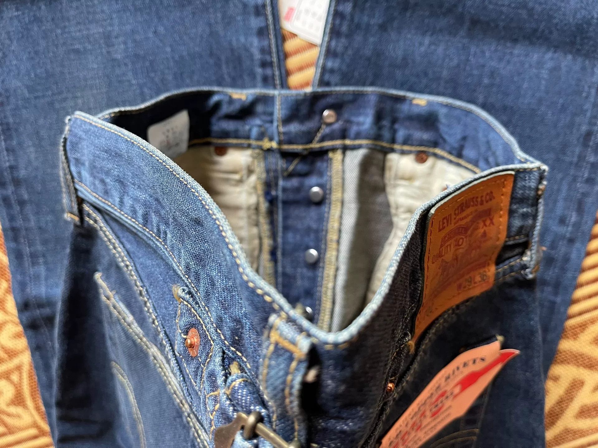 Levi's Vintage Clothing Levis LVC J22 702 Washed Jeans Size US 31 - 8 Thumbnail