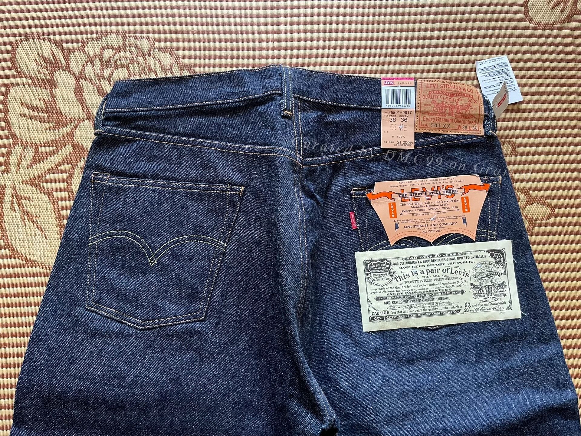 Levi's Vintage Clothing Levi's LVC 501xx 1955 W38 Jeans Size US 38 / EU 54 - 4 Thumbnail