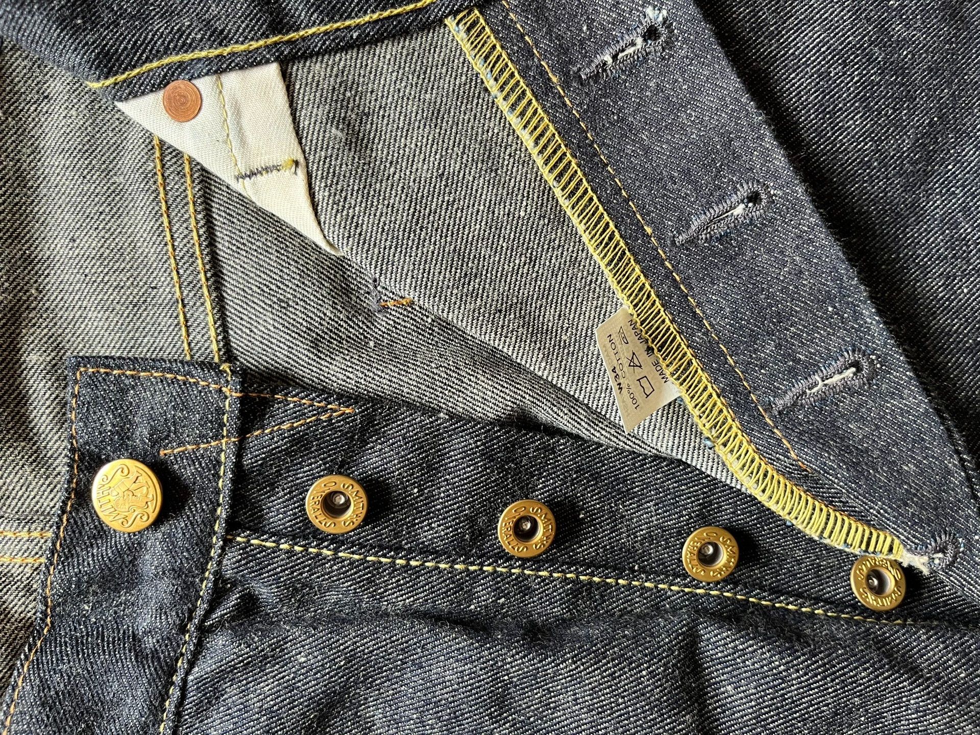 Smith's American Smith's SV5012 Raw Denim Jeans Size US 26 / EU 42 - 6 Thumbnail