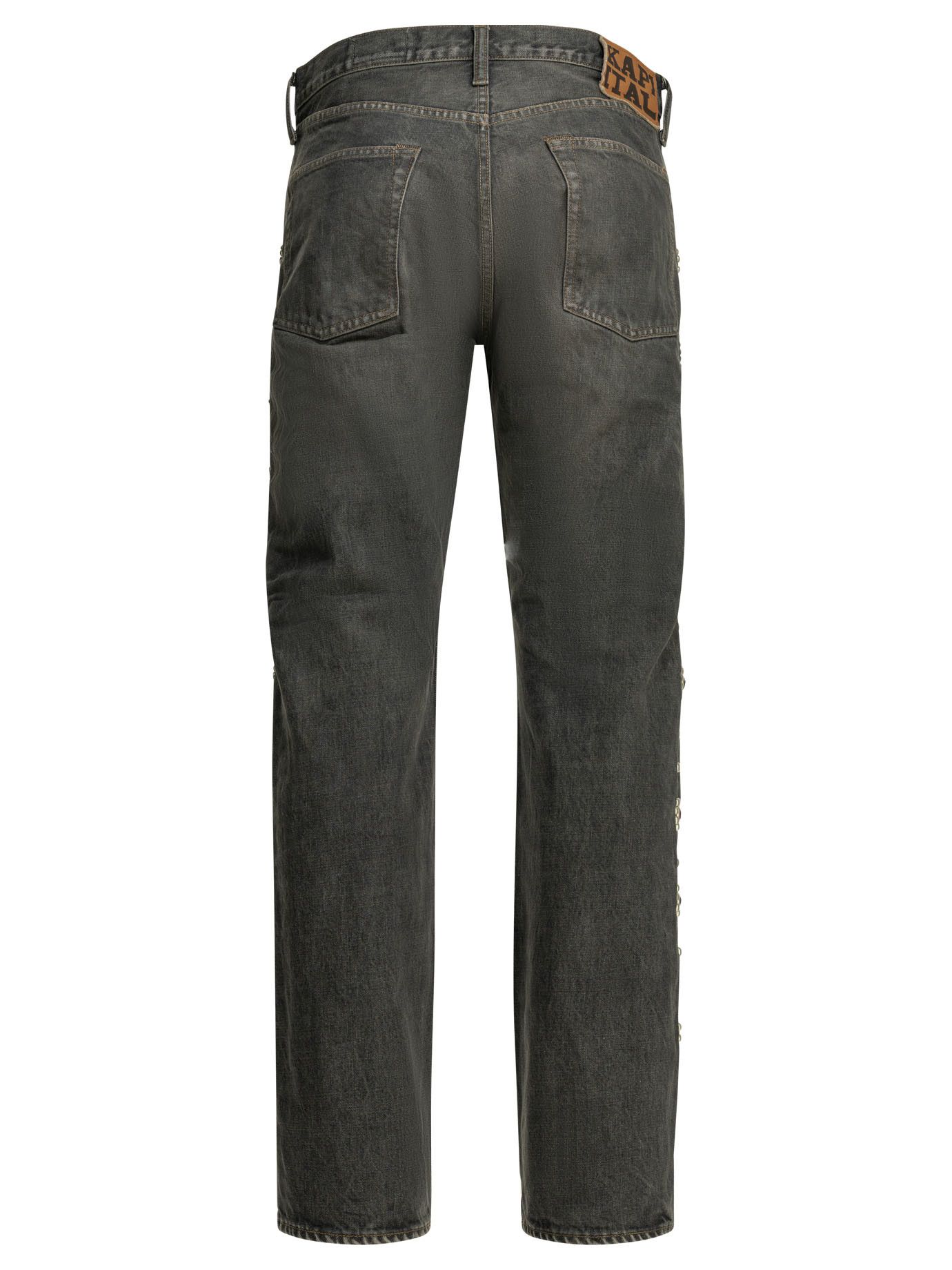 Kapital Kapital 14Oz Blk Monkey Cisco Studs Straight Leg Jeans tag size 34 Men - USA Duties Paid Size US 34 / EU 50 - 2 Thumbnail