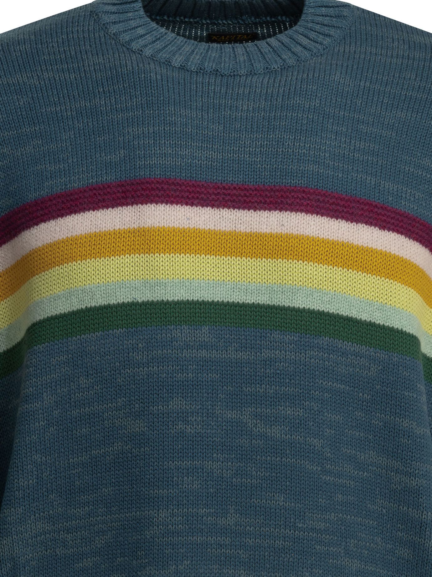 Kapital Kapital Peckish Rainbow Crewneck Sweater tag size 3 Men - USA Duties Paid Size US L / EU 52-54 / 3 - 3 Thumbnail