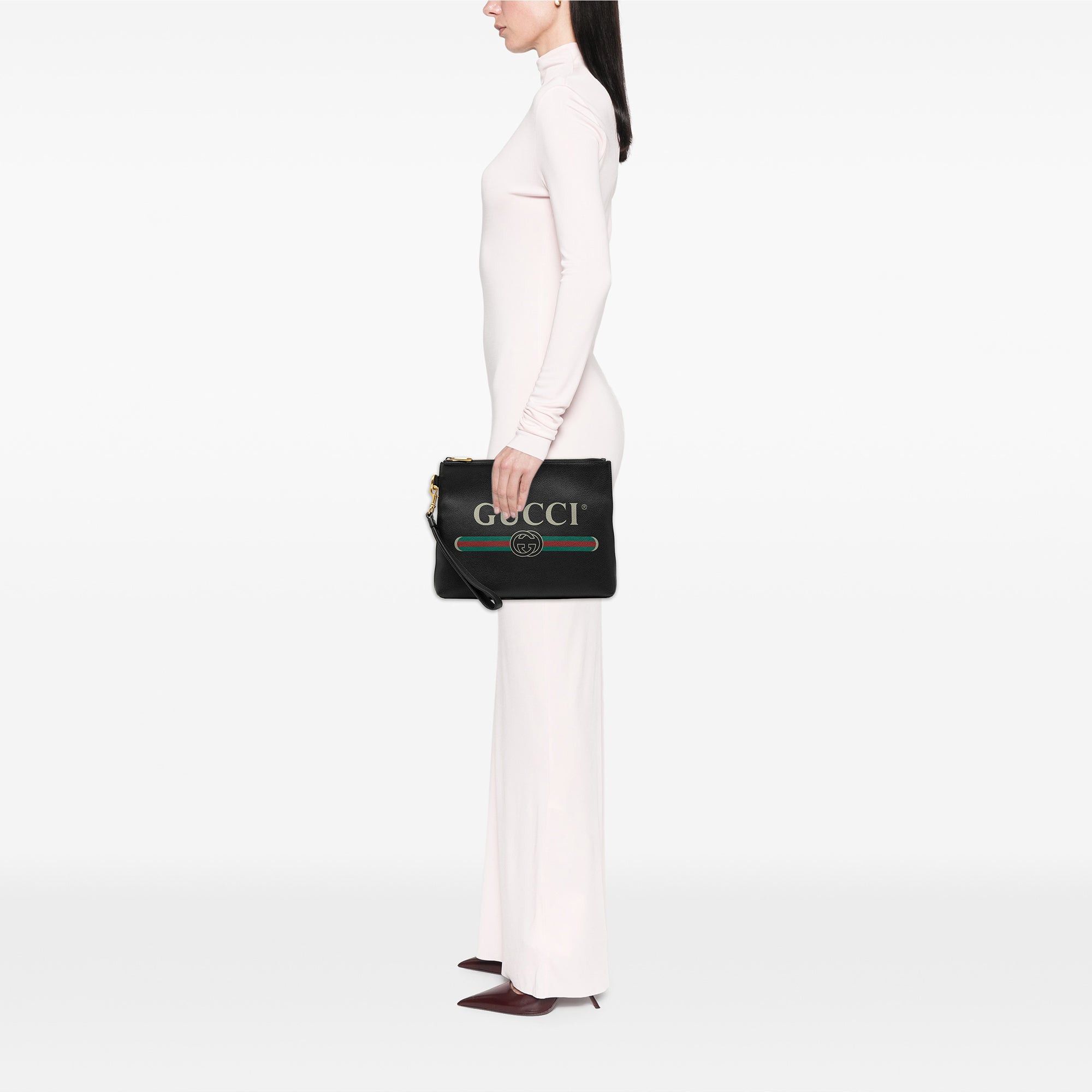 Gucci Leather Logo Clutch Size ONE SIZE - 7 Thumbnail