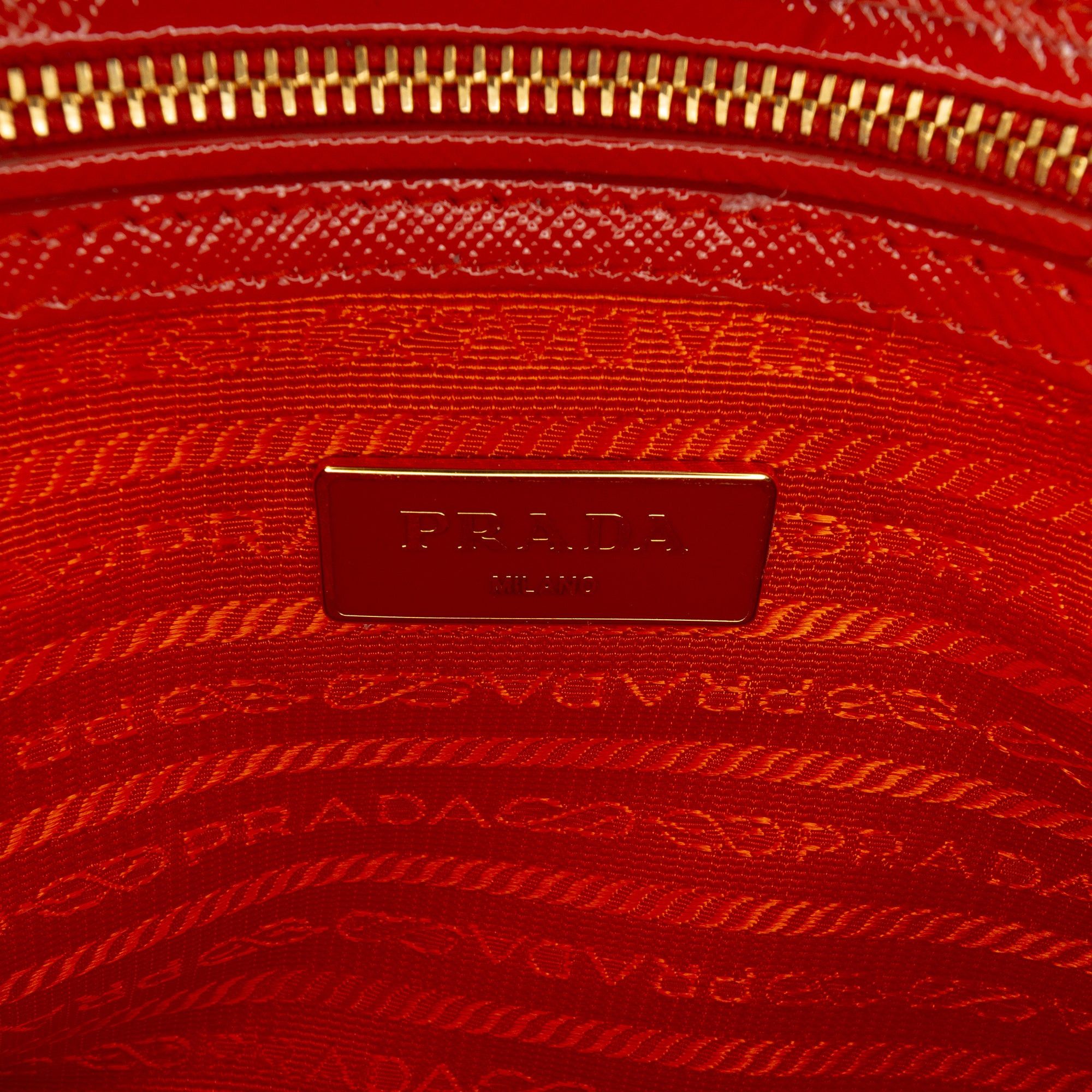 Prada Small Saffiano Vernice Promenade Satchel Size ONE SIZE - 5 Thumbnail