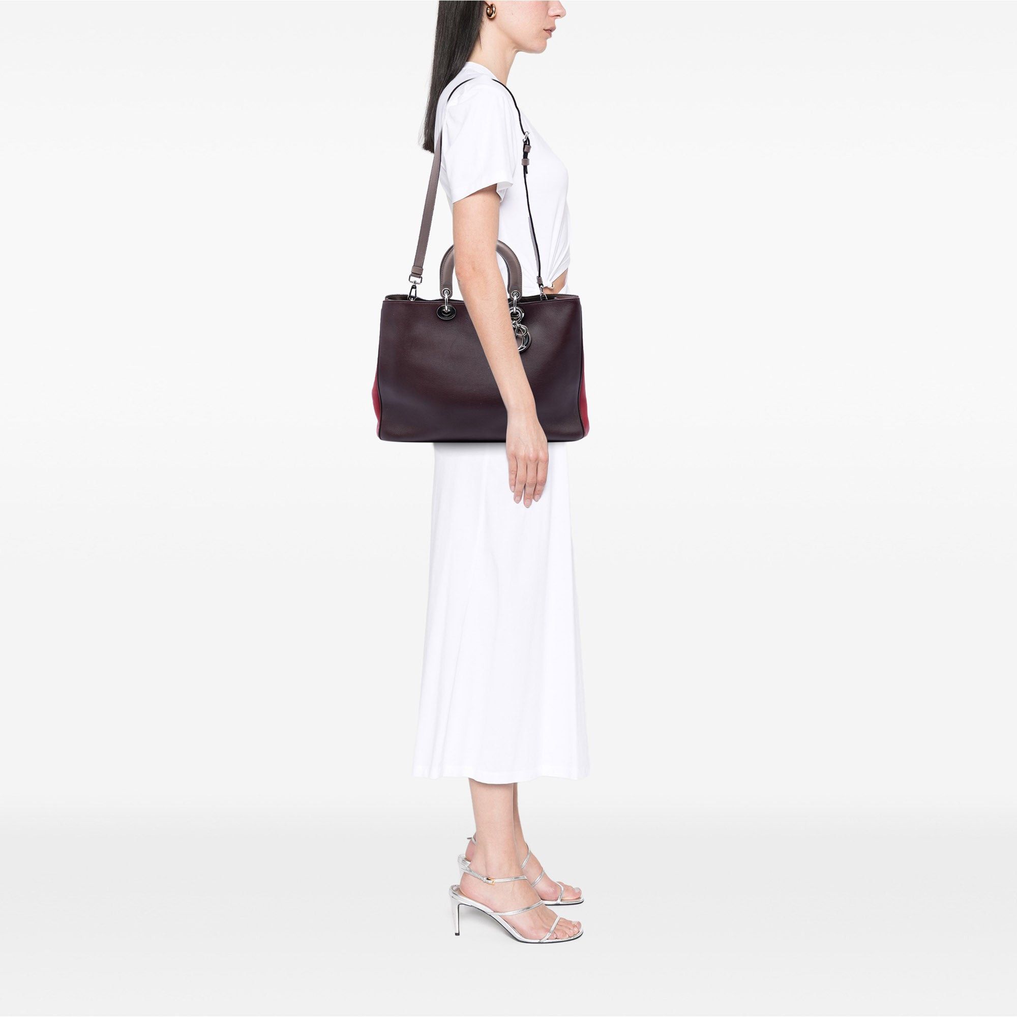 Dior Large Tricolor Diorissimo Satchel Size ONE SIZE - 6 Thumbnail