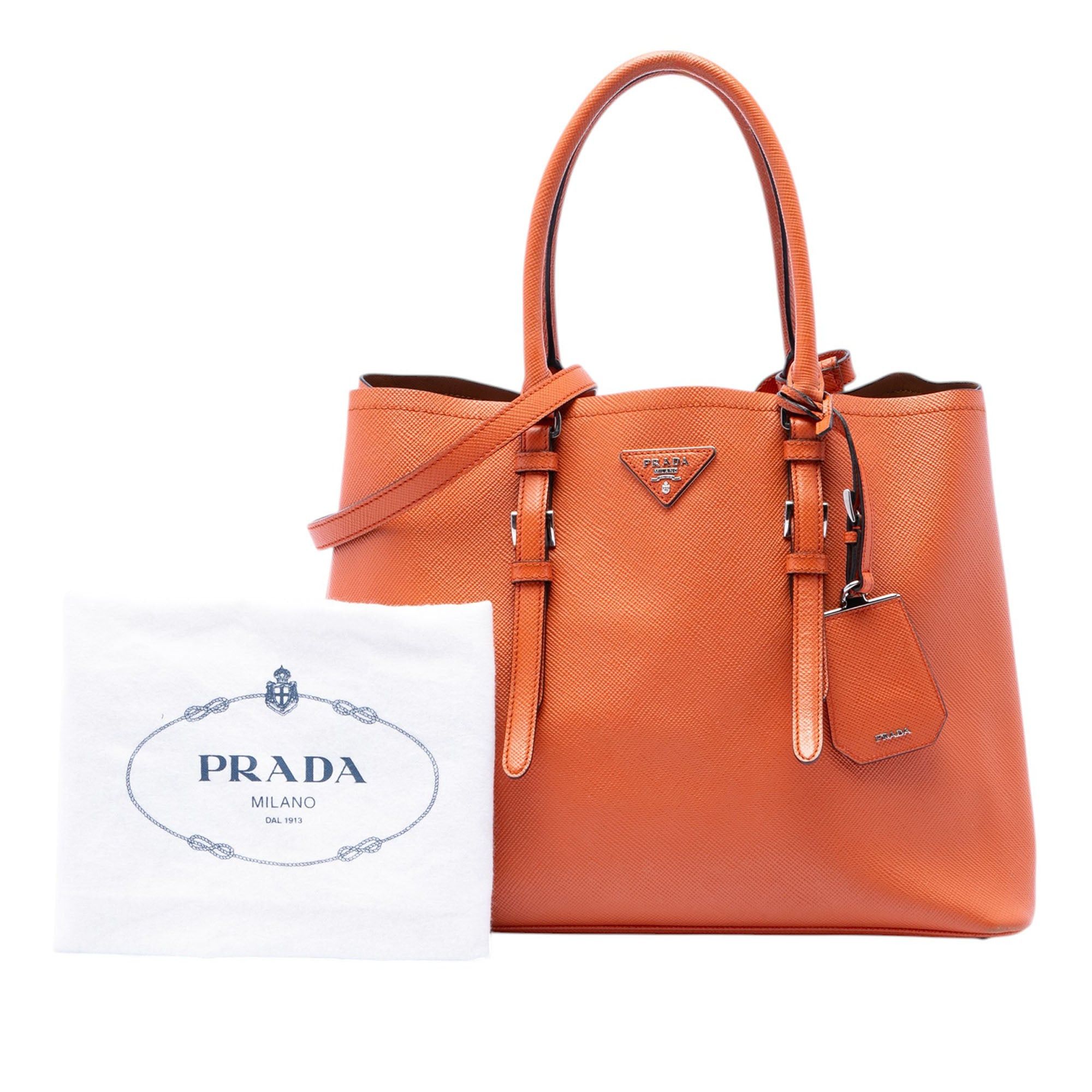 Prada Medium Saffiano Cuir Double Handle Satchel Size ONE SIZE - 8 Thumbnail
