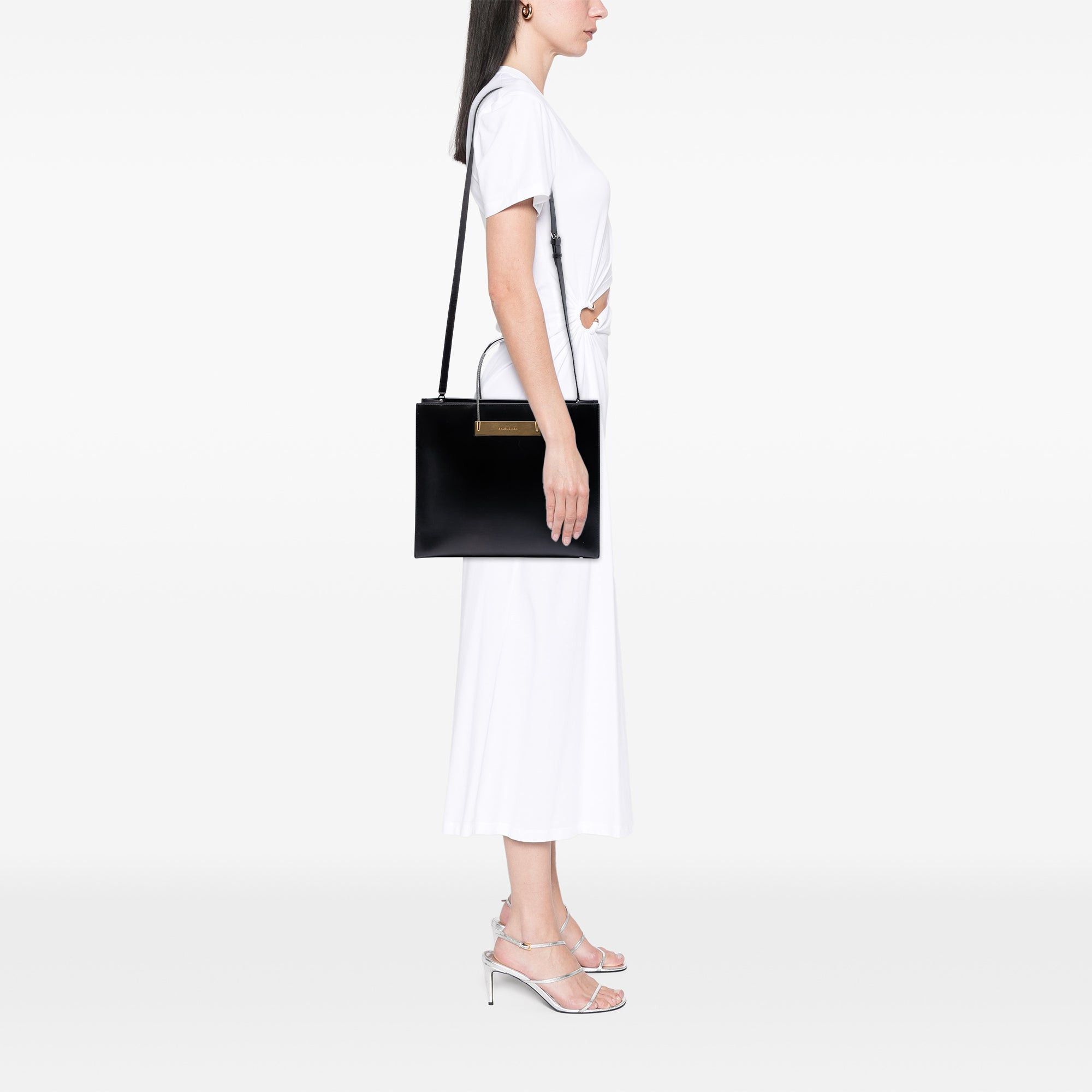 Balenciaga Small Leather Cable Shopper Tote Size ONE SIZE - 6 Thumbnail