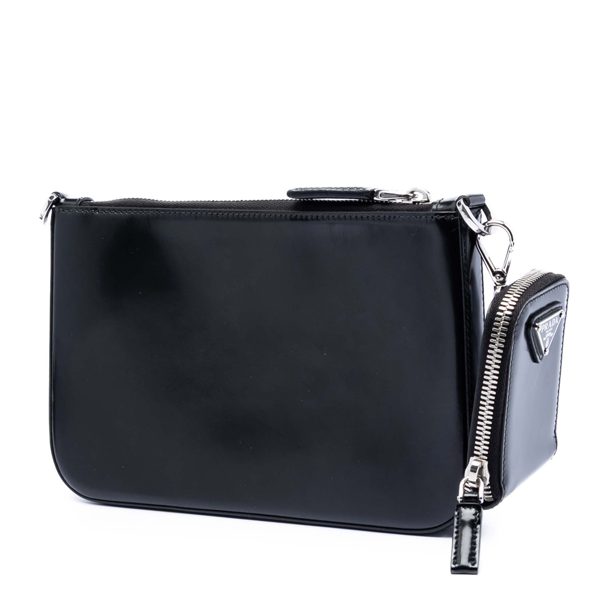 Prada Spazzolato Leather Zip Top Crossbody Size ONE SIZE - 2 Thumbnail
