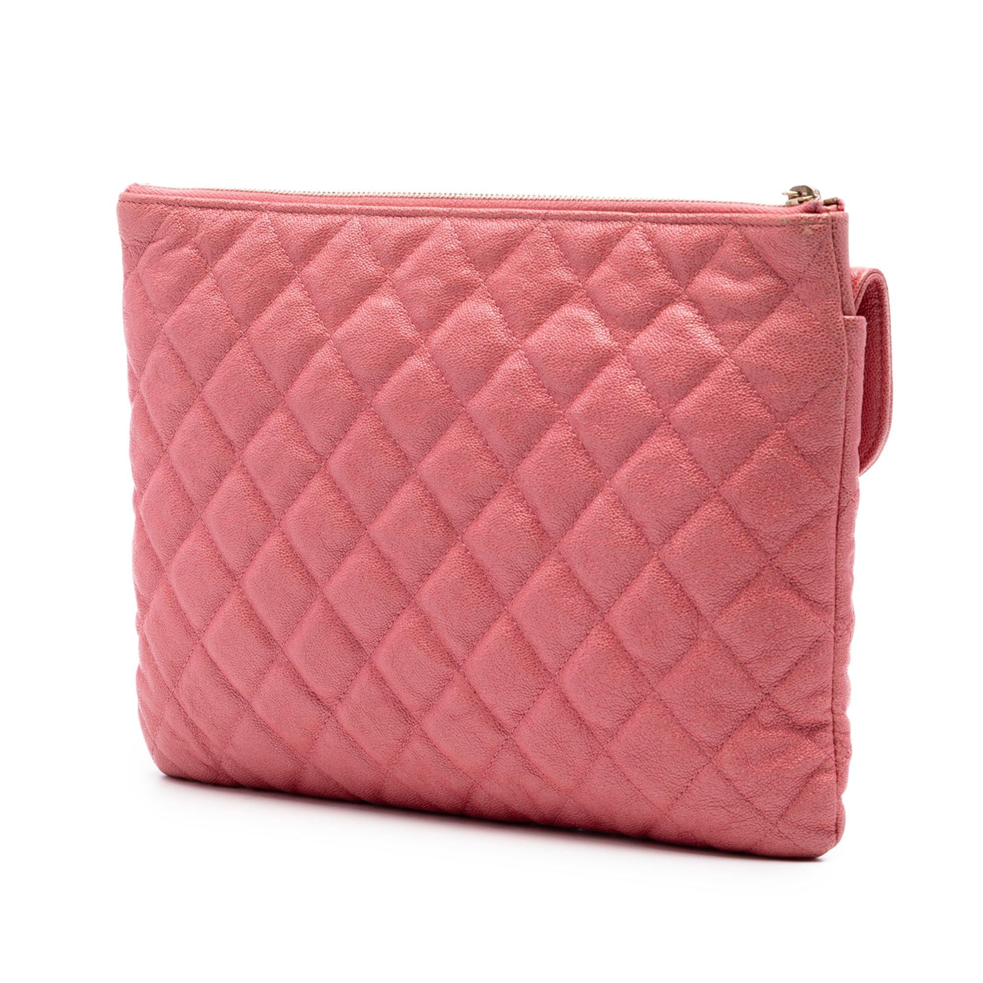 Chanel Medium Iridescent Quilted Caviar Flap Cosmetic Case Size ONE SIZE - 2 Thumbnail