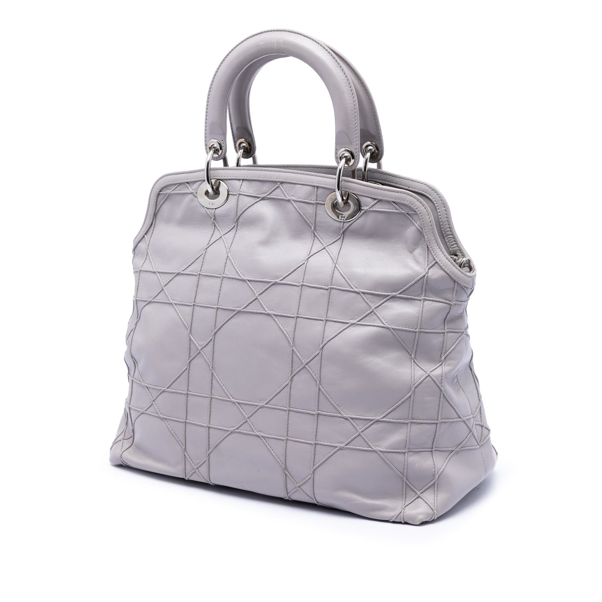 Dior Medium Lambskin Cannage Polochon Granville Satchel Size ONE SIZE - 2 Thumbnail