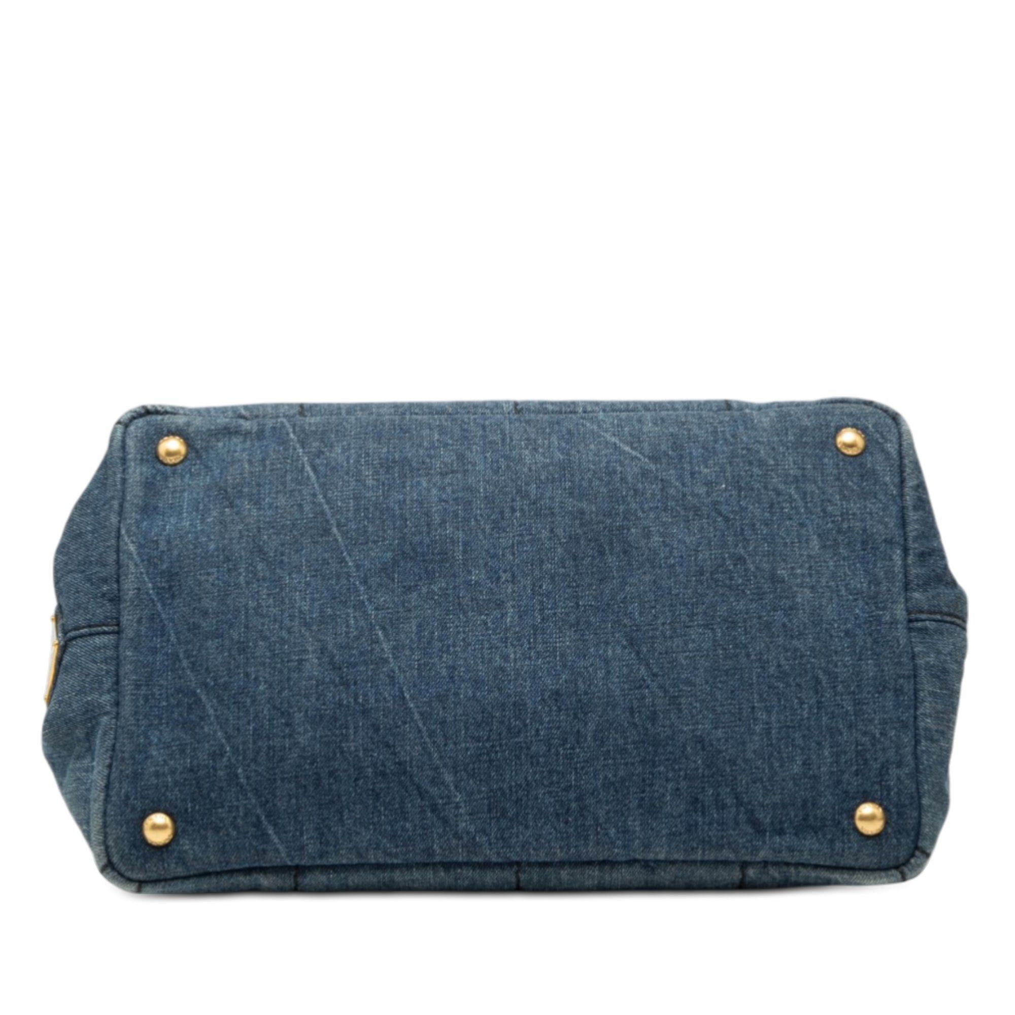 Prada Denim Canapa Logo Satchel Size ONE SIZE - 3 Thumbnail
