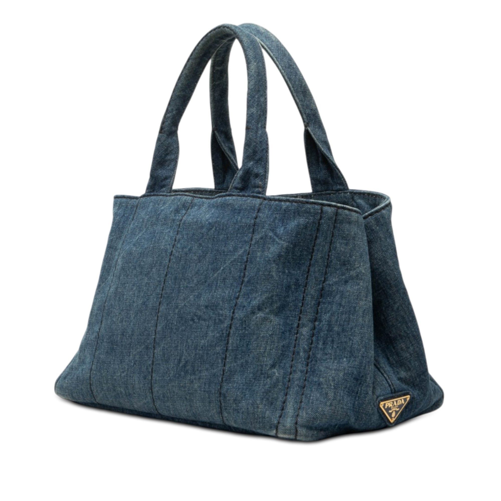 Prada Denim Canapa Logo Satchel Size ONE SIZE - 2 Thumbnail
