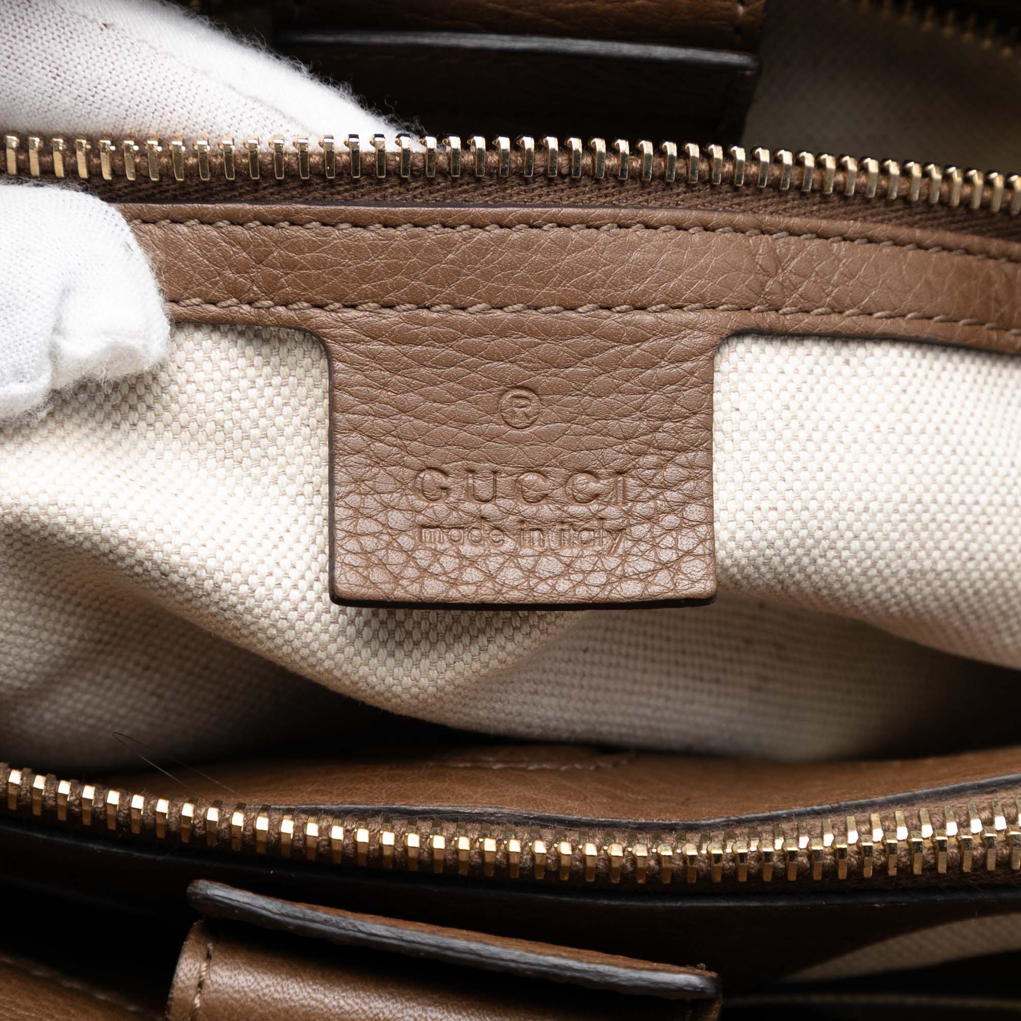 Gucci Medium Calfskin Bamboo Shopper Satchel Size ONE SIZE - 5 Thumbnail