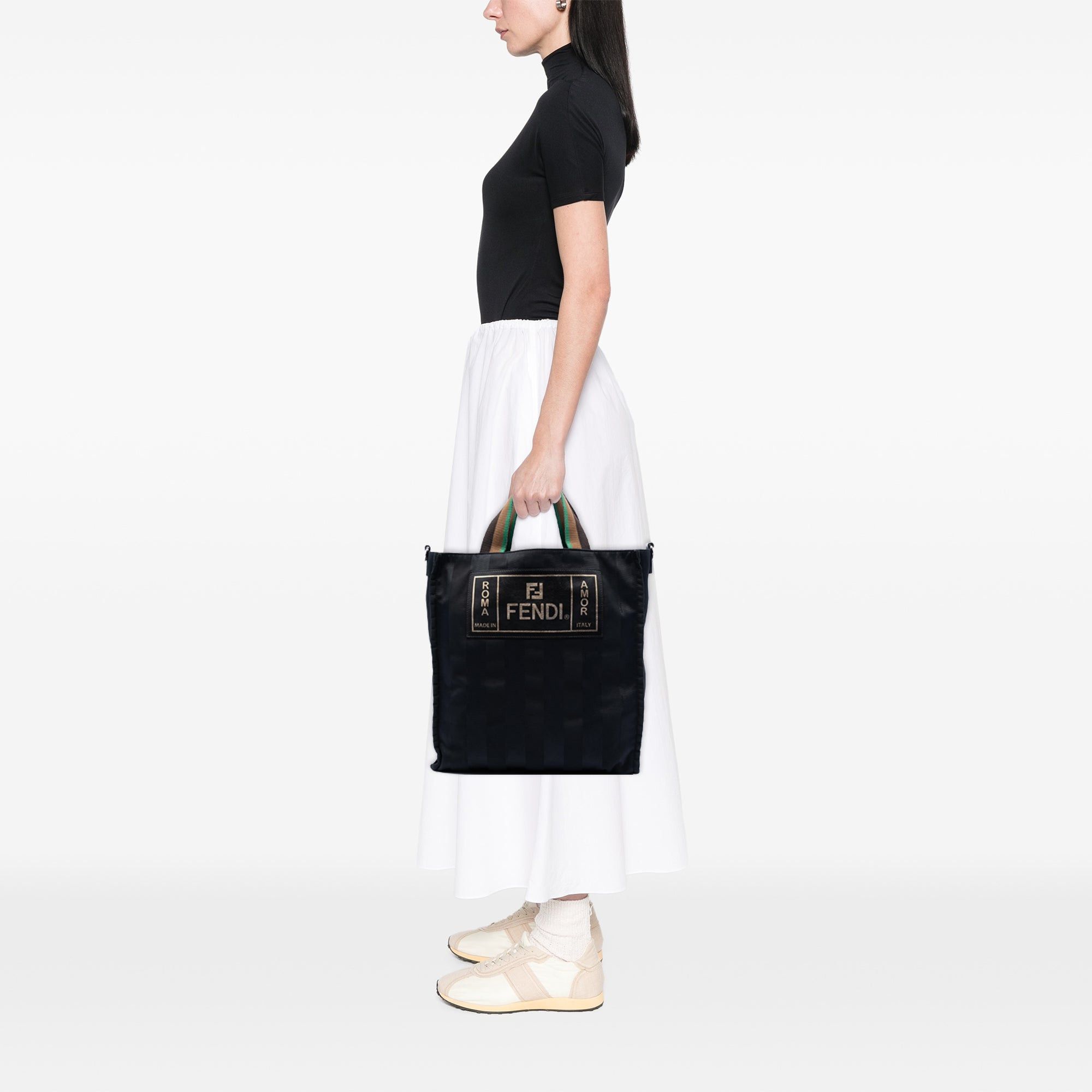 Fendi Pequin Nylon Roma Amor Tote Size ONE SIZE - 6 Thumbnail