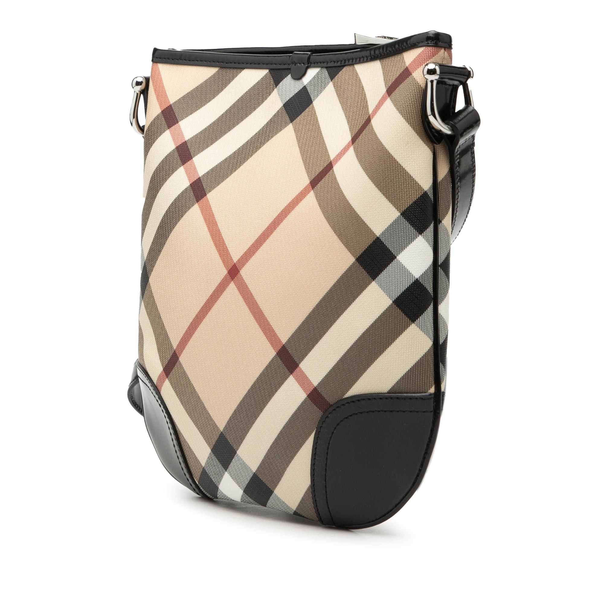 Burberry Supernova Check Coated Canvas Dryden Crossbody Size ONE SIZE - 2 Thumbnail