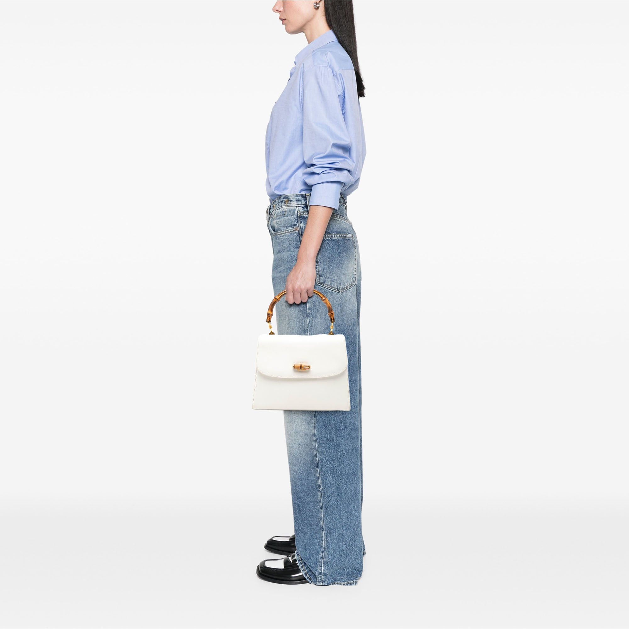 Gucci Calfskin Bamboo Top Handle Bag Size ONE SIZE - 7 Thumbnail