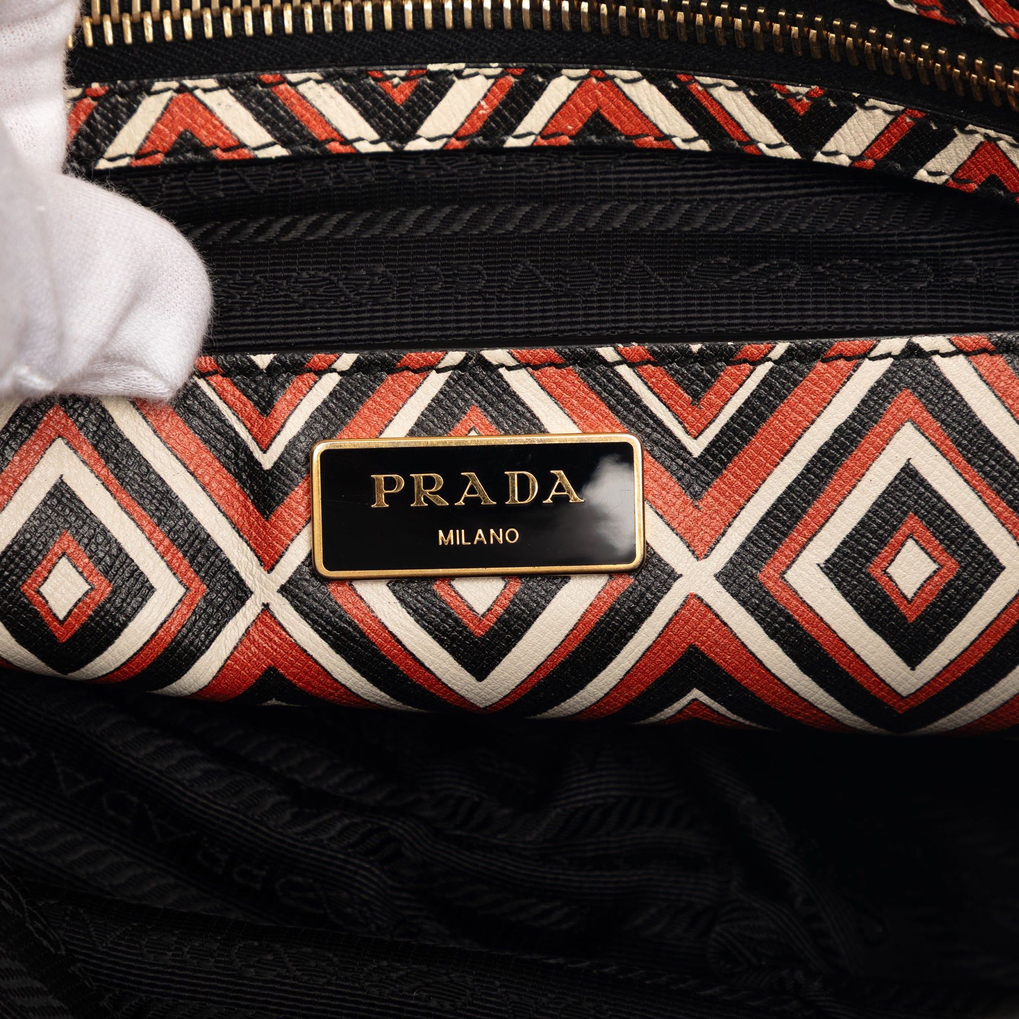 Prada Saffiano Diamond Print Tote Size ONE SIZE - 5 Thumbnail