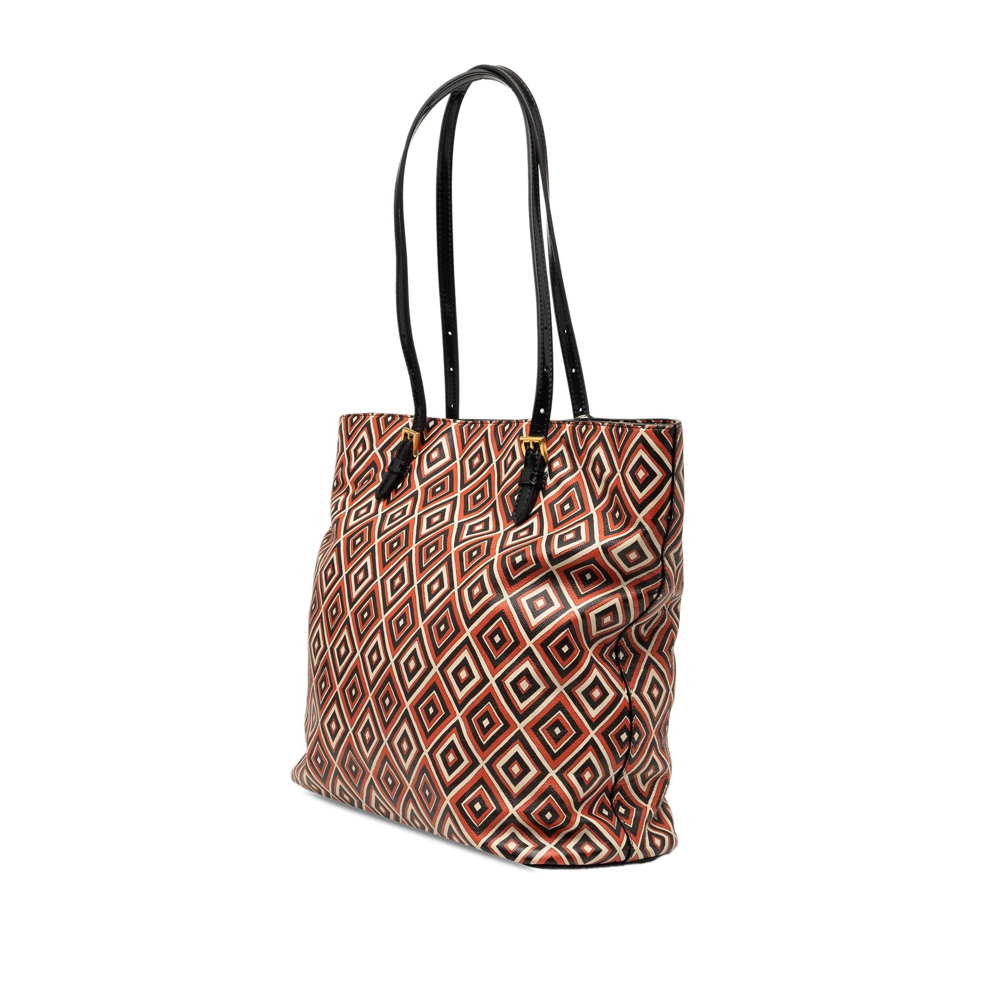 Prada Saffiano Diamond Print Tote Size ONE SIZE - 2 Thumbnail