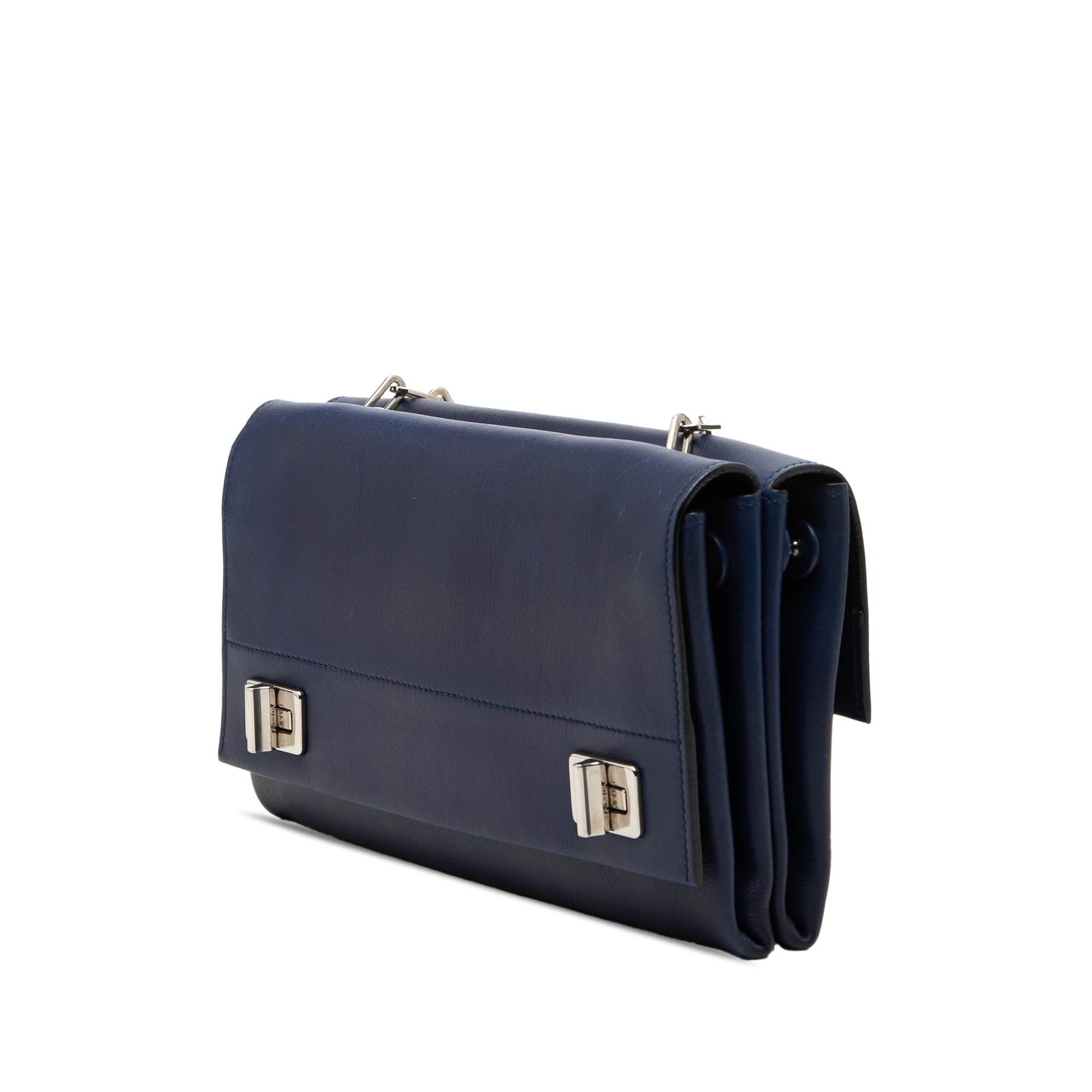 Prada Soft Calf Double Turnlock Crossbody Size ONE SIZE - 2 Thumbnail