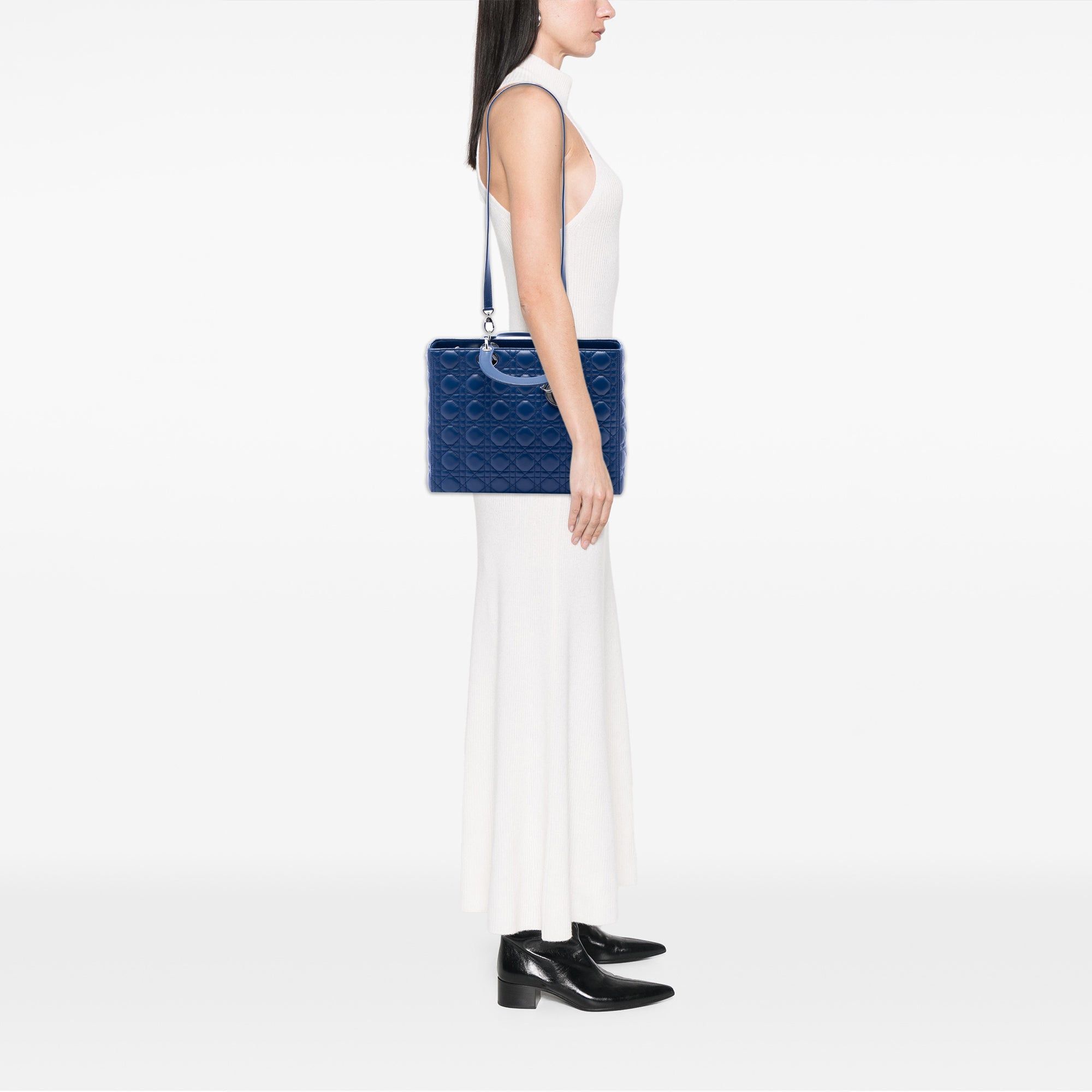 Dior Large Lambskin Cannage Lady Dior Size ONE SIZE - 6 Thumbnail