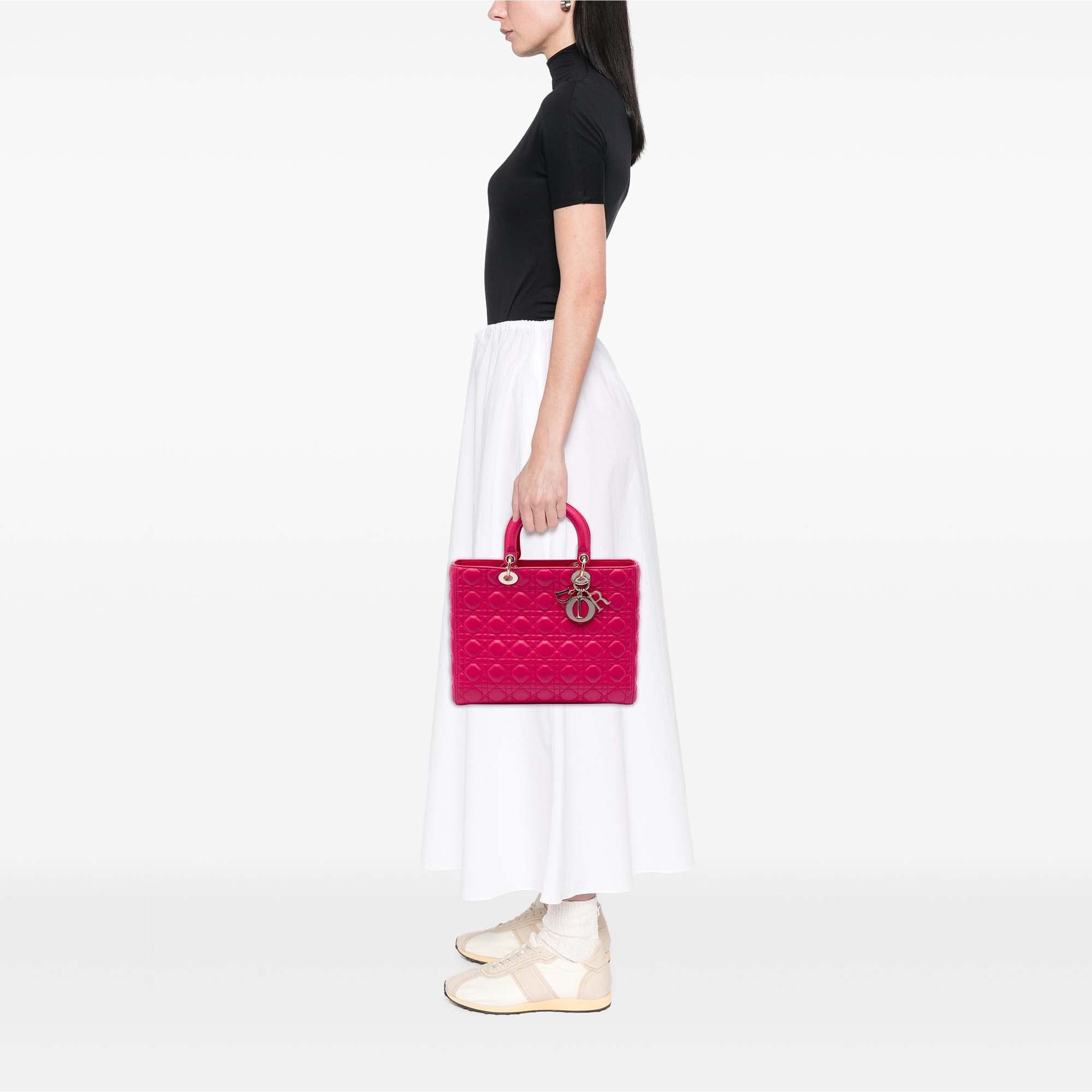 Dior Large Lambskin Cannage Lady Dior Size ONE SIZE - 6 Thumbnail