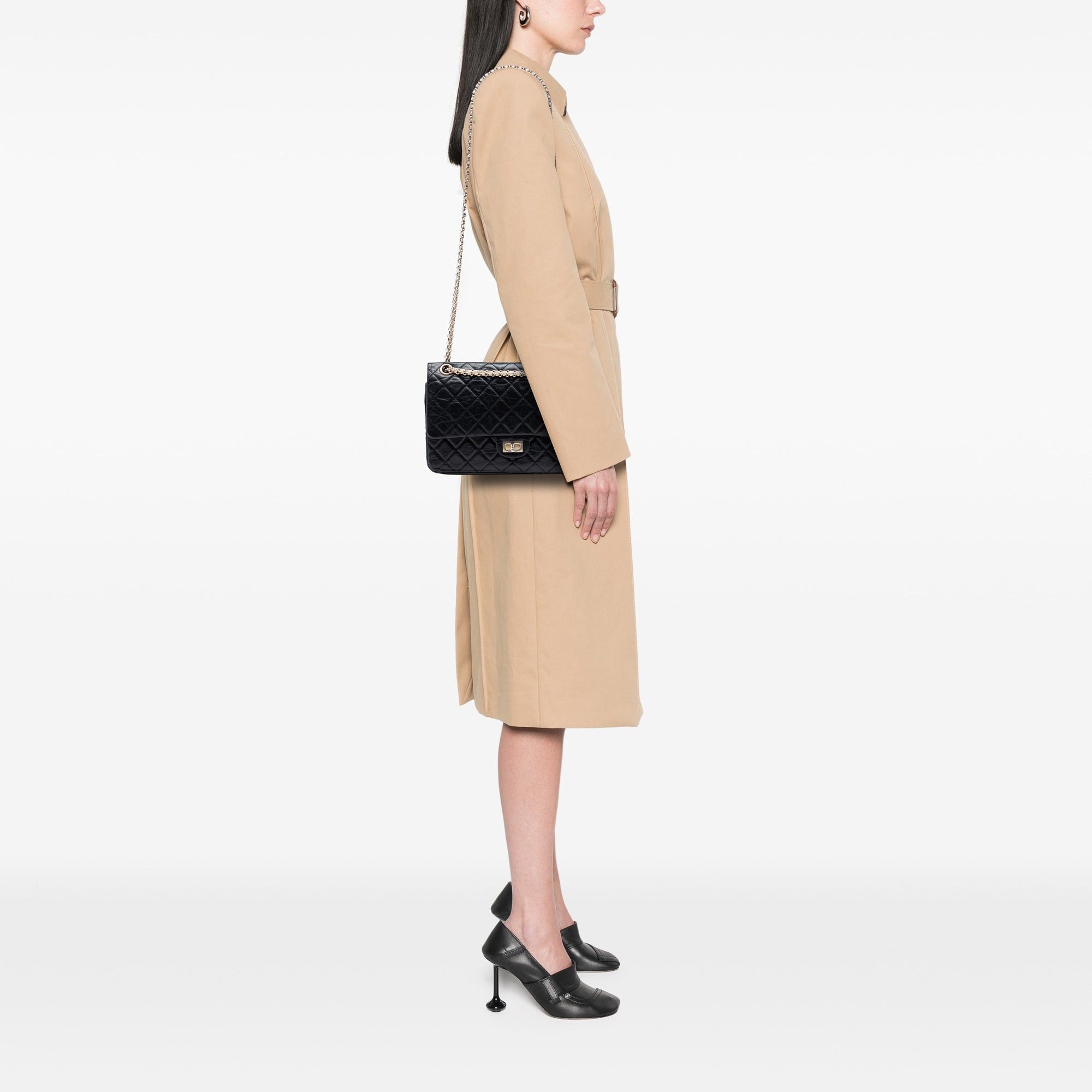 Chanel Quilted Aged Calfskin Reissue 2.55 Double Flap 226 Size ONE SIZE - 6 Thumbnail