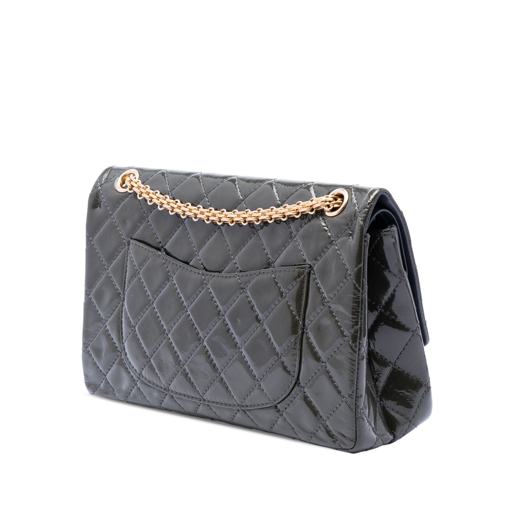 Chanel Quilted Patent Reissue 2.55 Double Flap 226 Size ONE SIZE - 2 Thumbnail