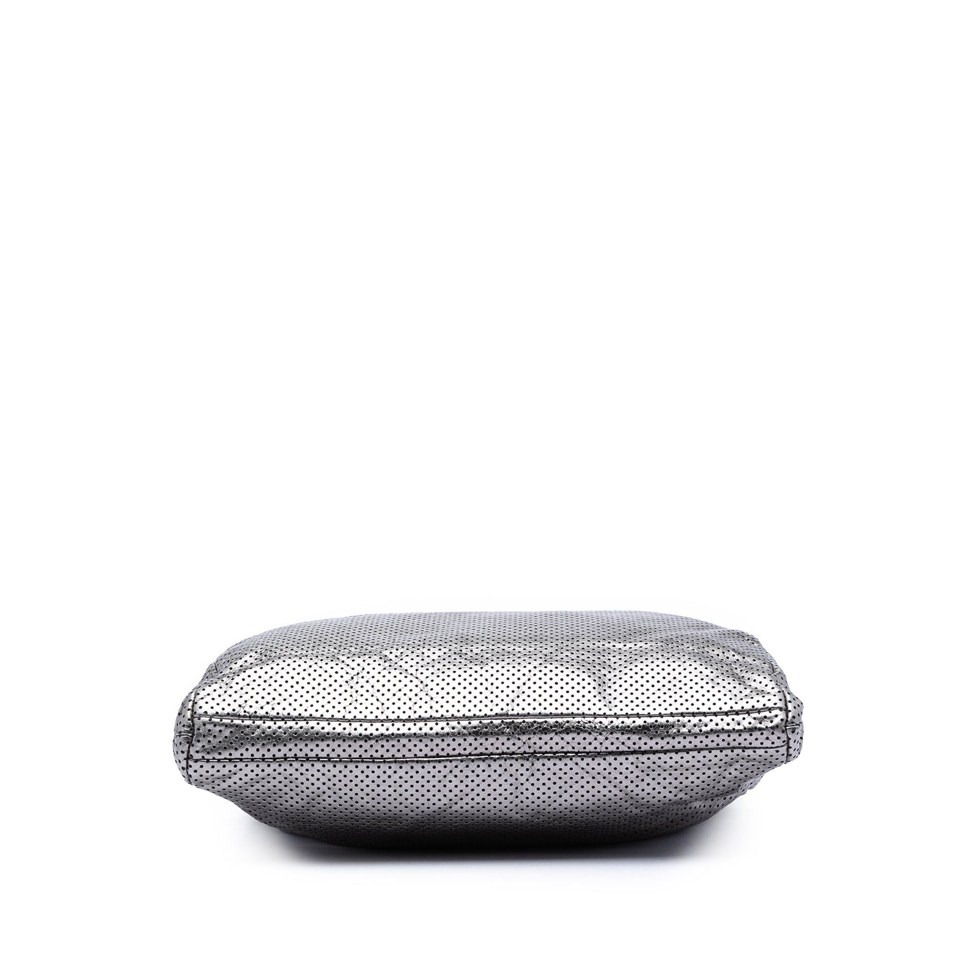 Chanel Perforated Crackled Metallic Calfskin Drill Tote Size ONE SIZE - 3 Thumbnail