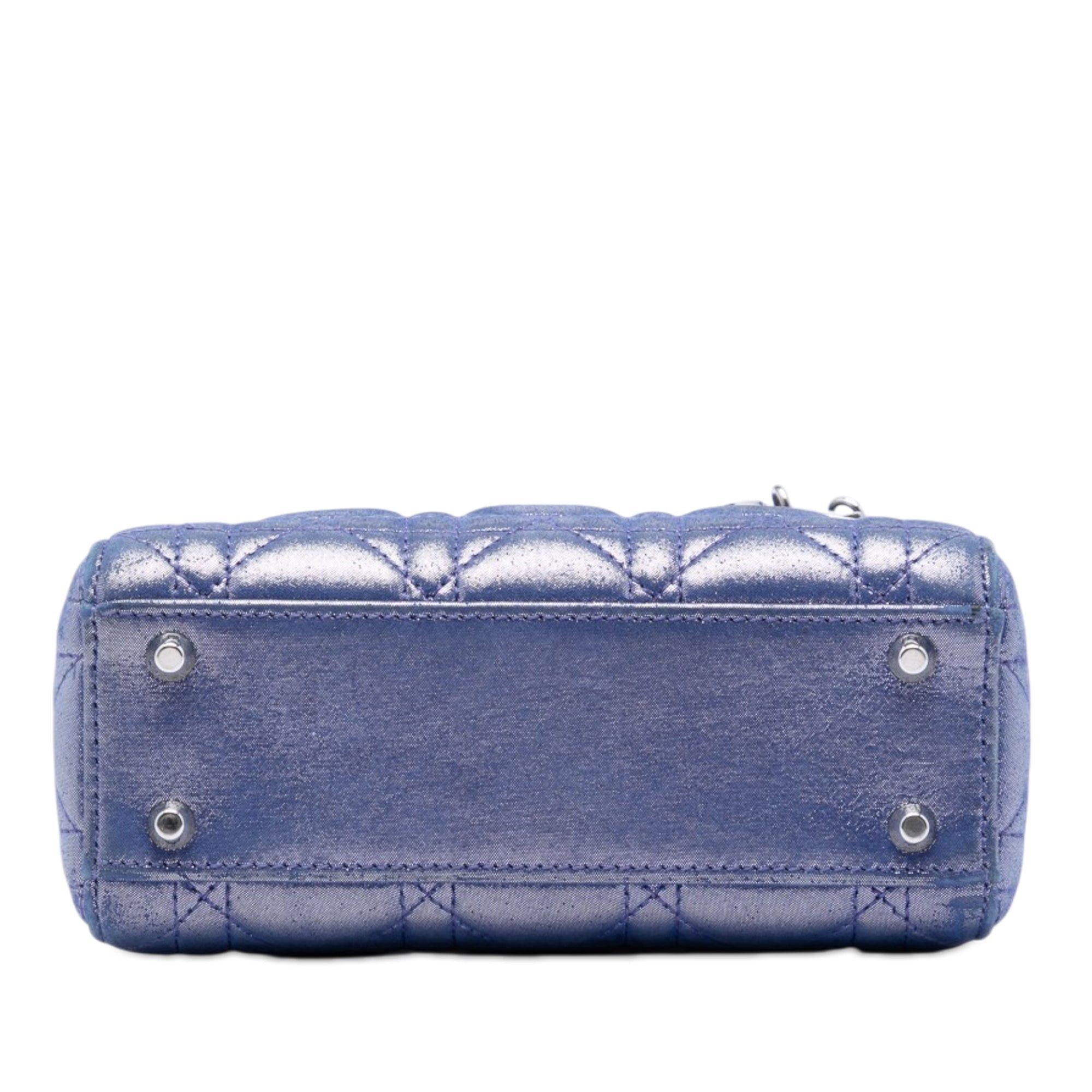Dior Mini Iridescent Lambskin Cannage Lady Dior Size ONE SIZE - 3 Thumbnail