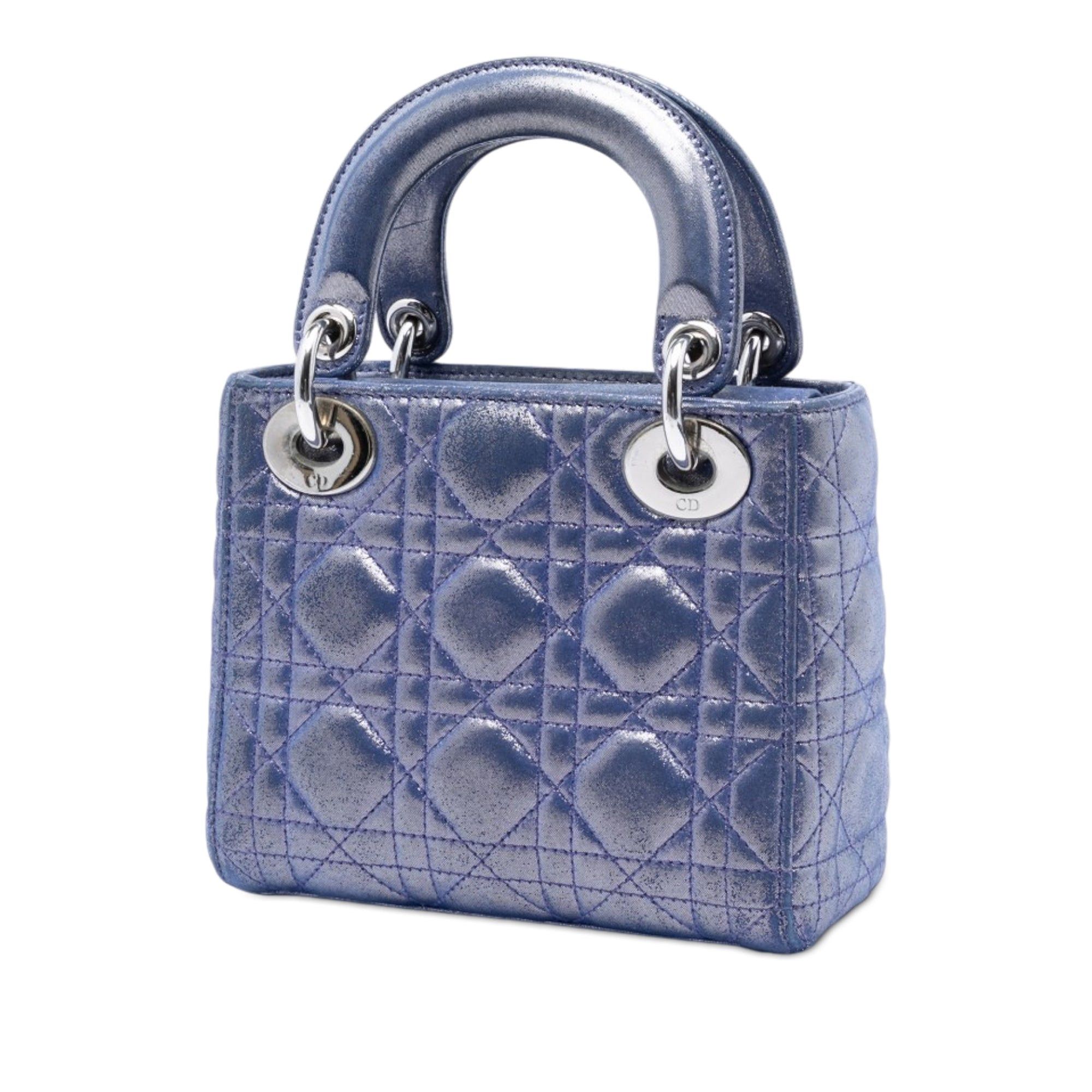 Dior Mini Iridescent Lambskin Cannage Lady Dior Size ONE SIZE - 2 Thumbnail