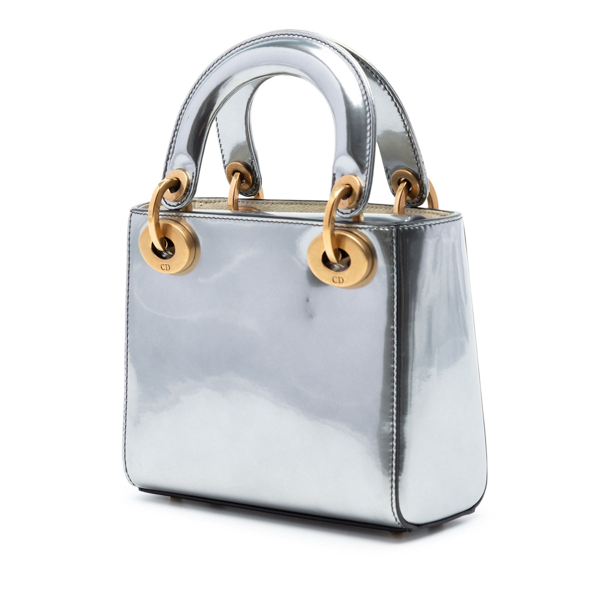 Dior Mini Metallic Patent Lady Dior Size ONE SIZE - 2 Thumbnail
