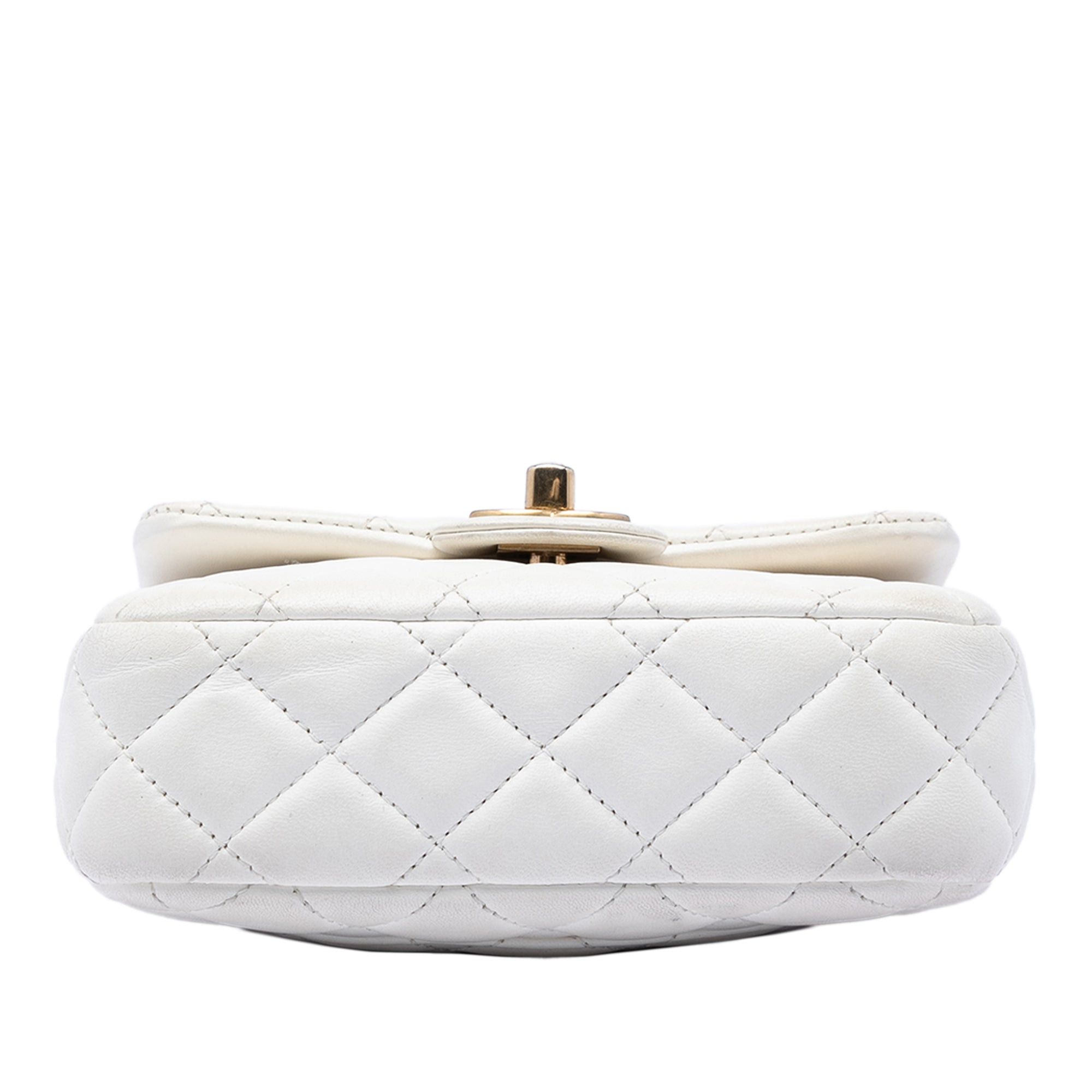Chanel Mini Square Classic Lambskin Enamel Coco Hearts Single Flap Size ONE SIZE - 3 Thumbnail
