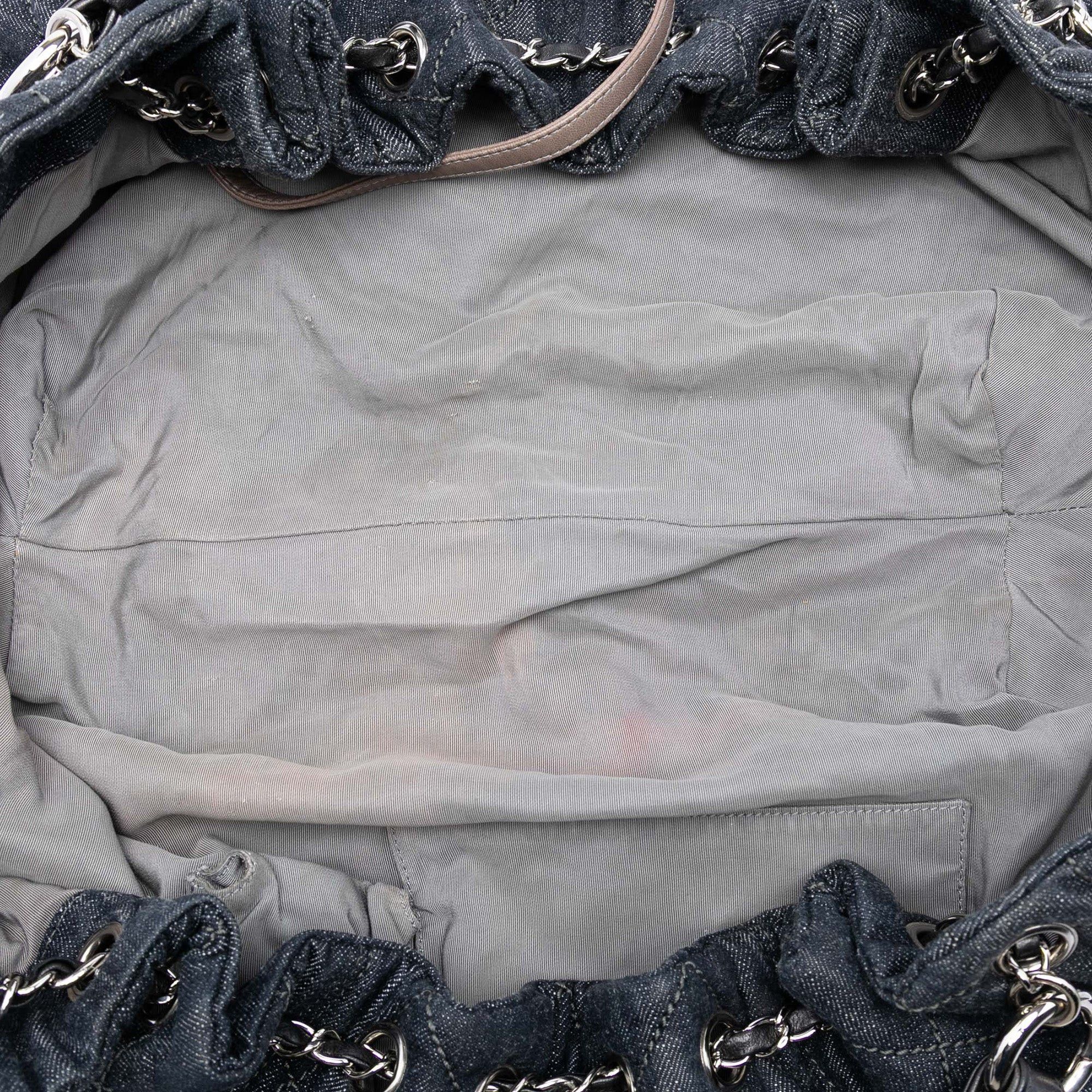 Chanel Quilted Denim Stretch Spirit Cabas Tote Size ONE SIZE - 4 Thumbnail