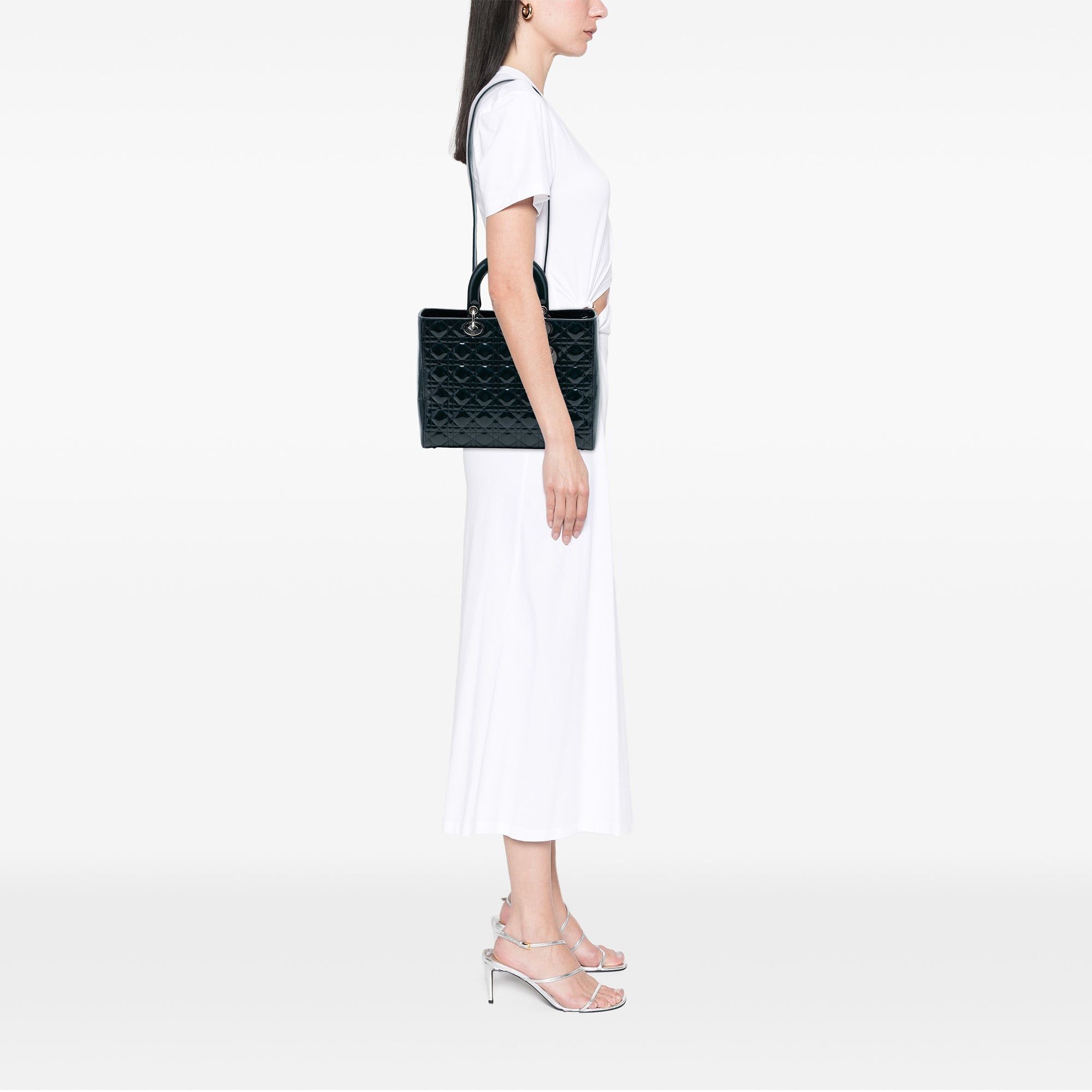 Dior Large Patent Cannage Lady Dior Size ONE SIZE - 6 Thumbnail