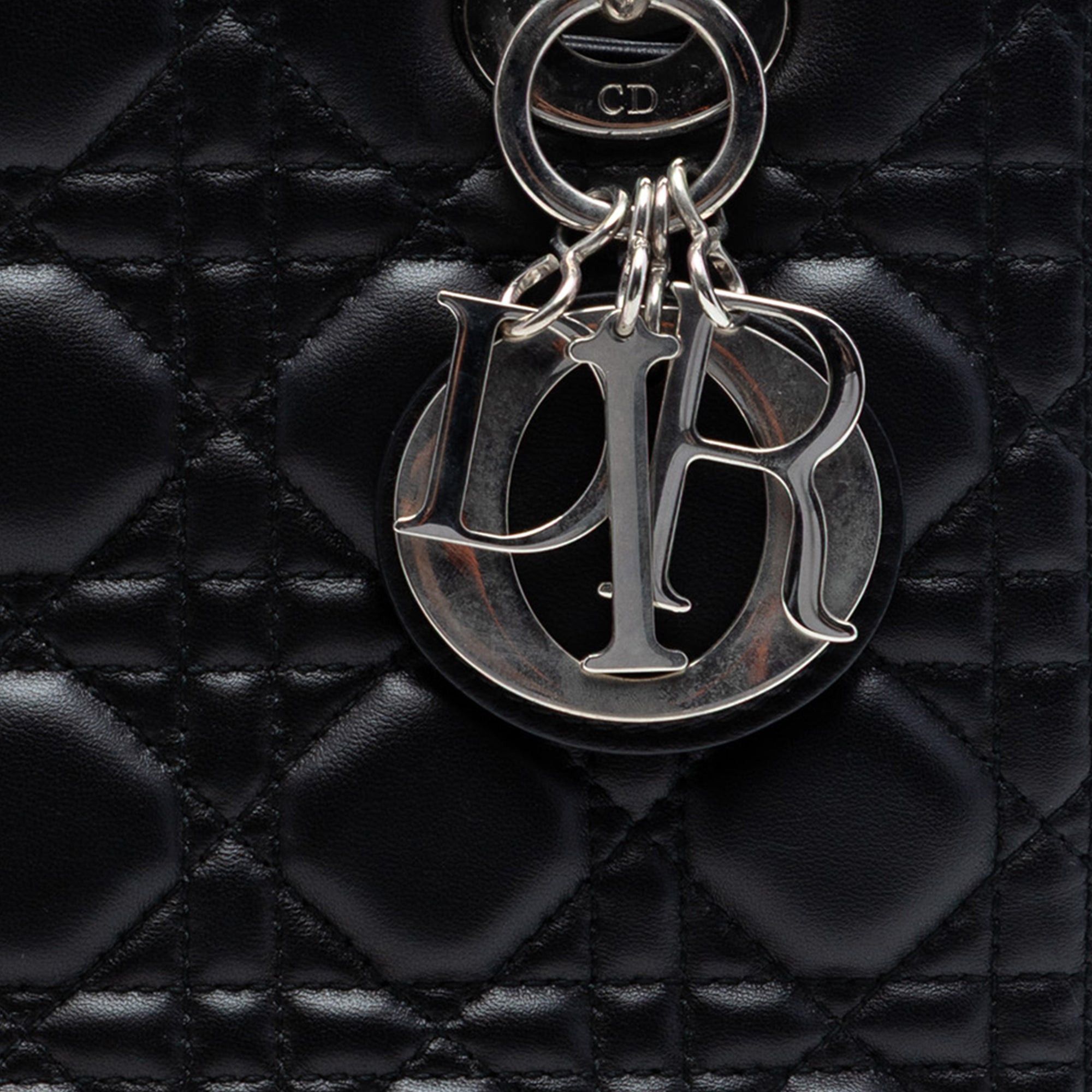Dior Medium Lambskin Cannage Lady Dior Size ONE SIZE - 6 Thumbnail