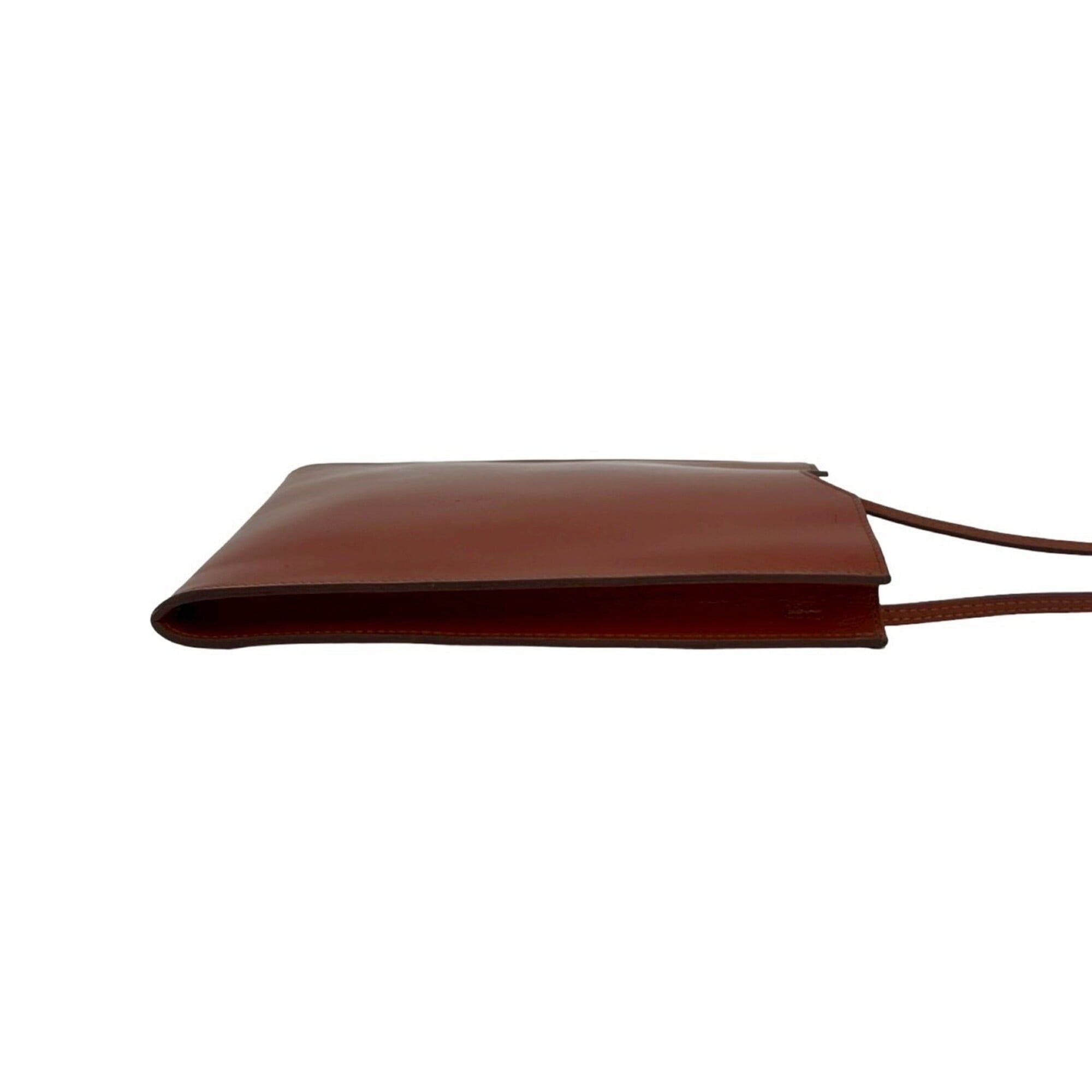 Hermes Hermes Omenitou Vintage Leather Shoulder Bag Mini Pouch Sacoche Brown 26741 Size ONE SIZE - 6 Thumbnail